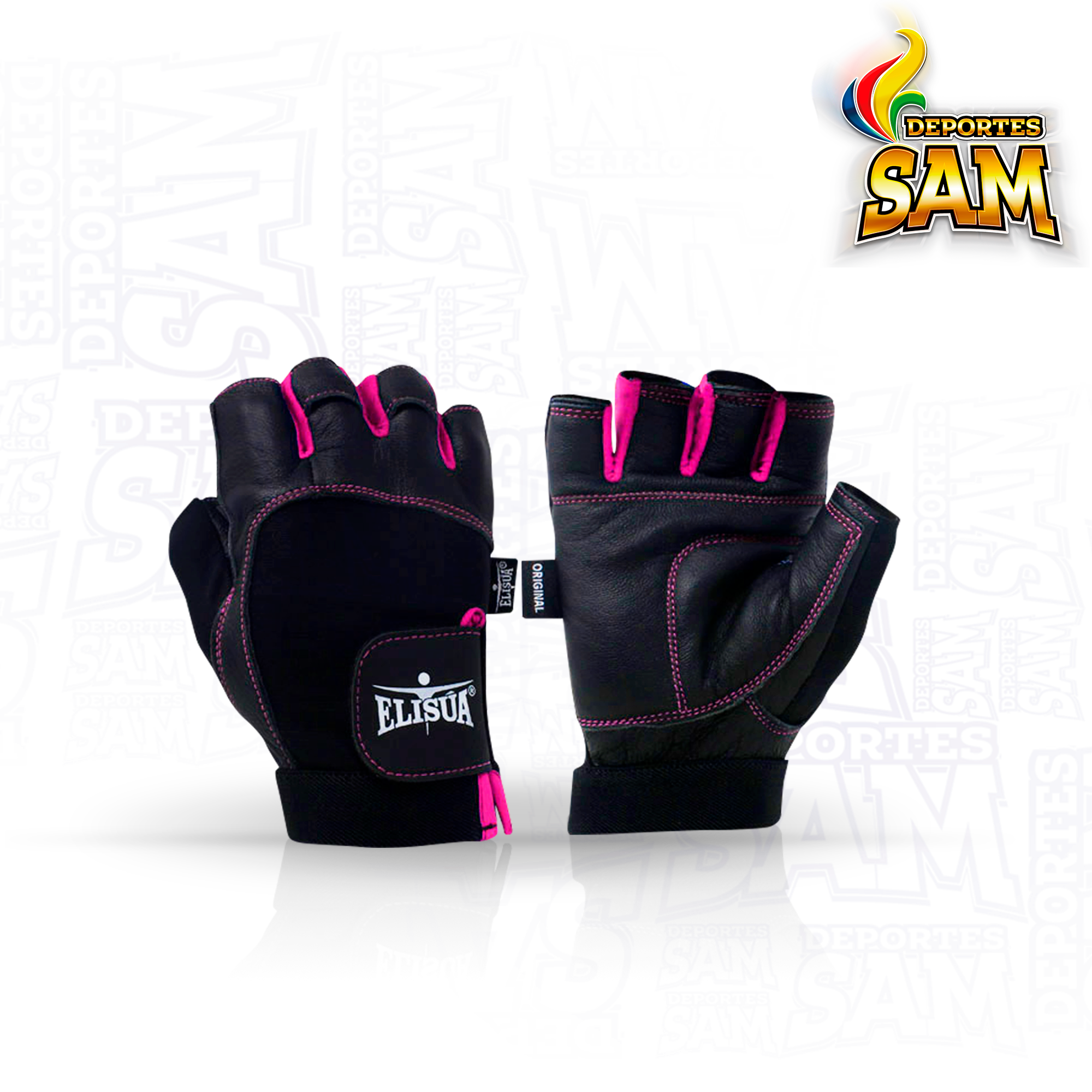 SPANDEX DAMA CORTO FUCSIA GUANTE ELISUA