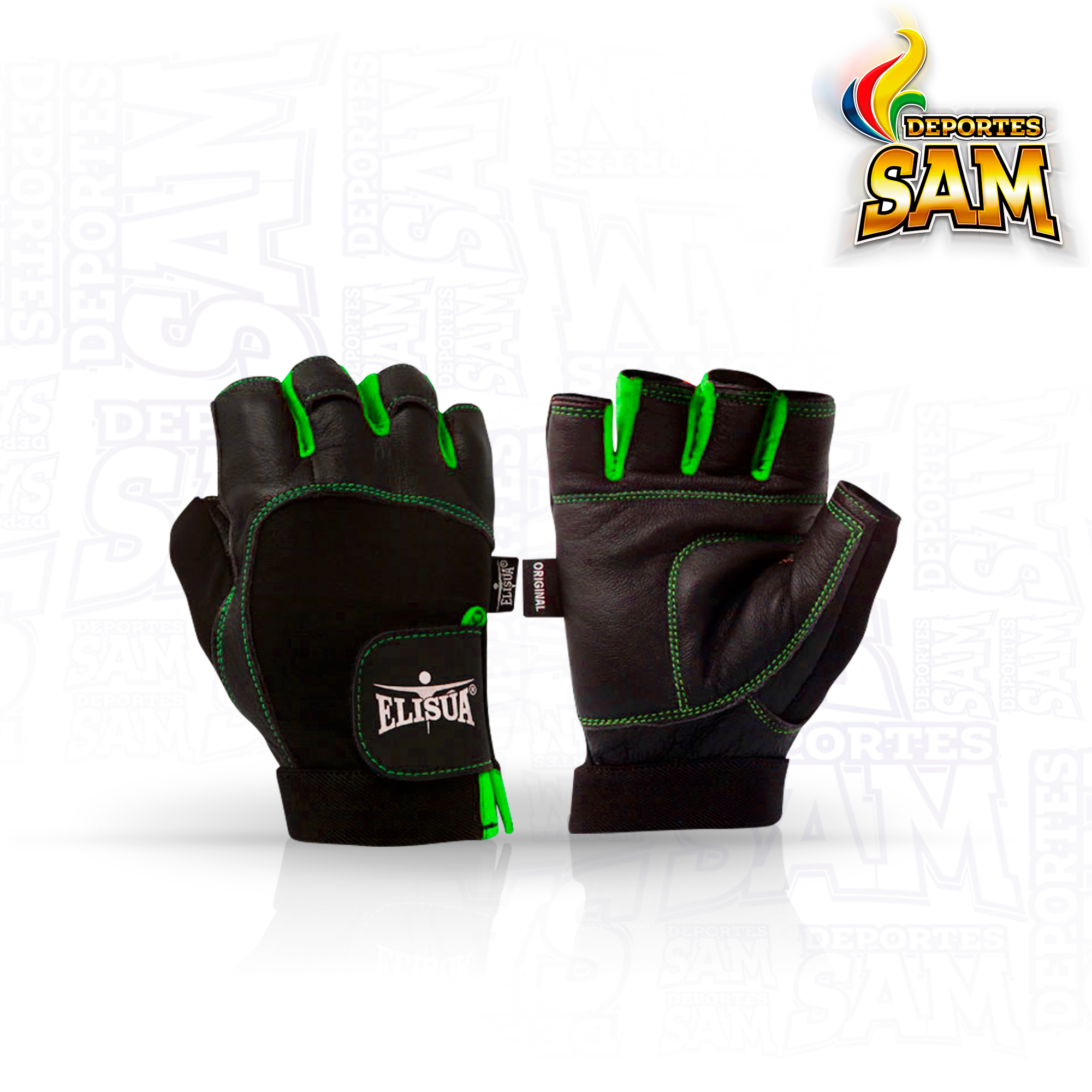 SPANDEX DAMA CORTO VERDE GUANTE ELISUA