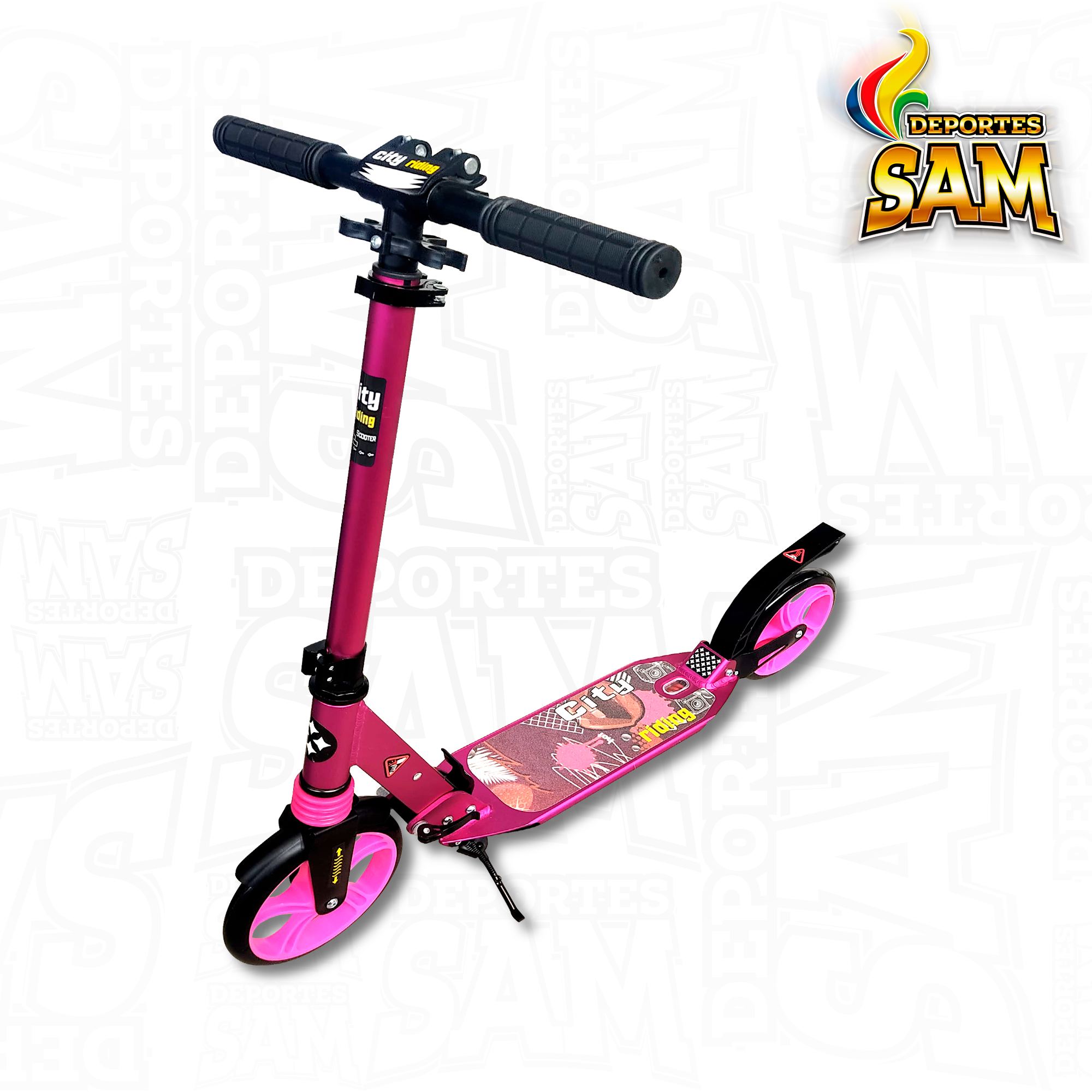 MONOPATIN ALUMNIO DOBLE SUSPENSION R200MM