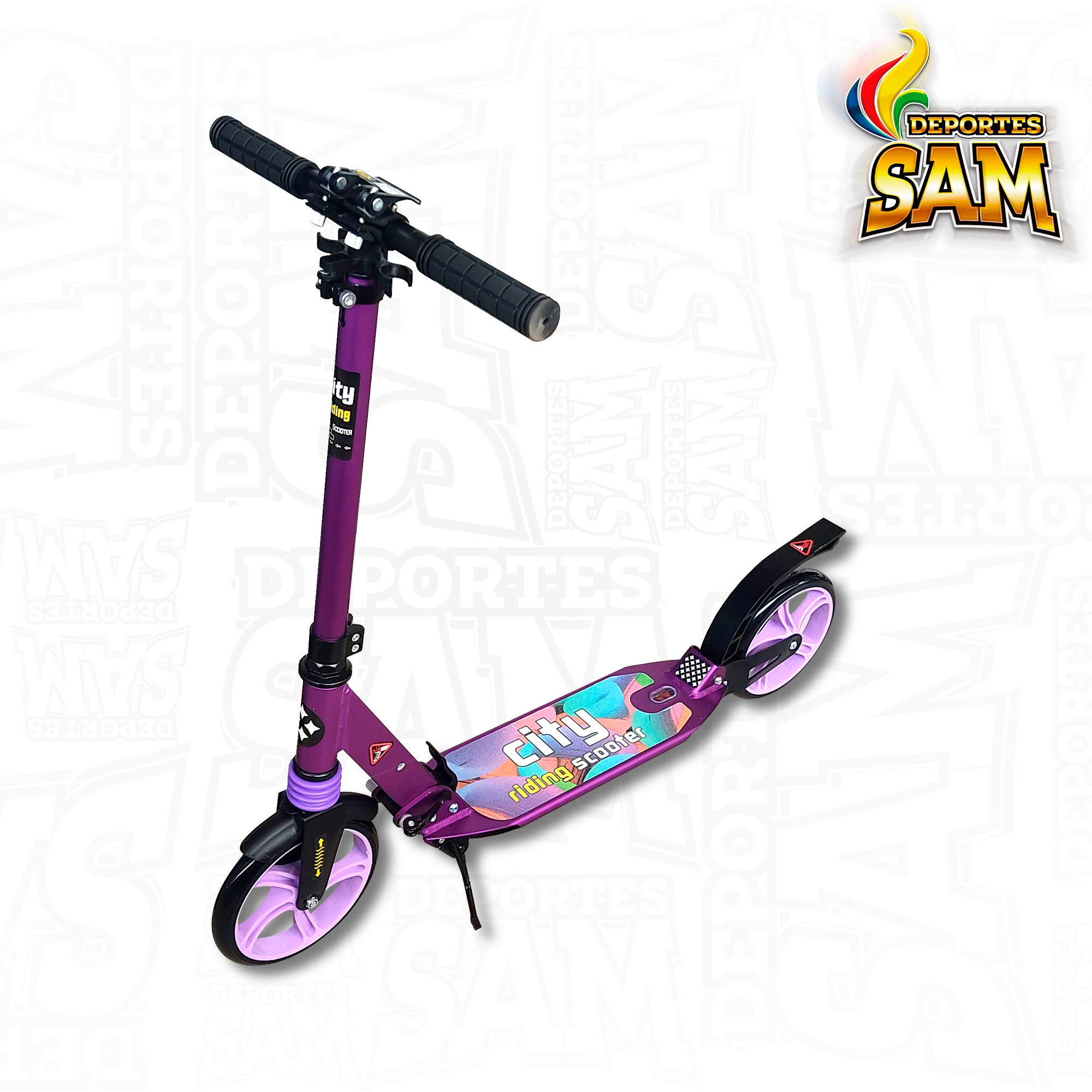 MONOPATIN ALUMNIO DOBLE SUSPENSION R200MM