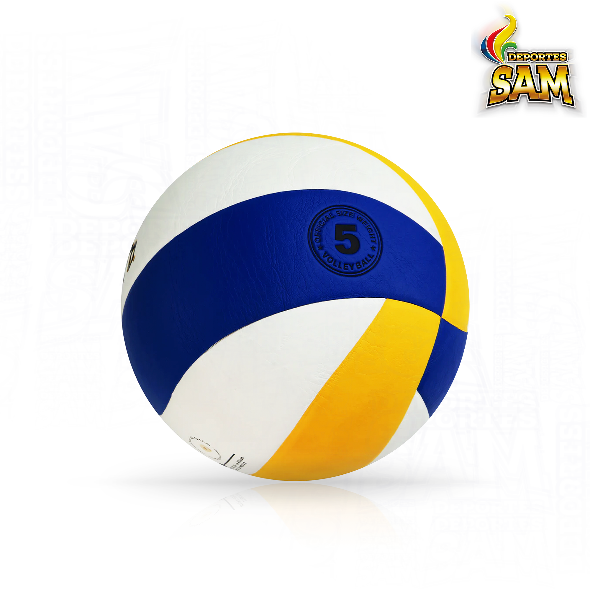 BALON VOLEIBOL VENTO PU WHITE BLUE YELLOW 5