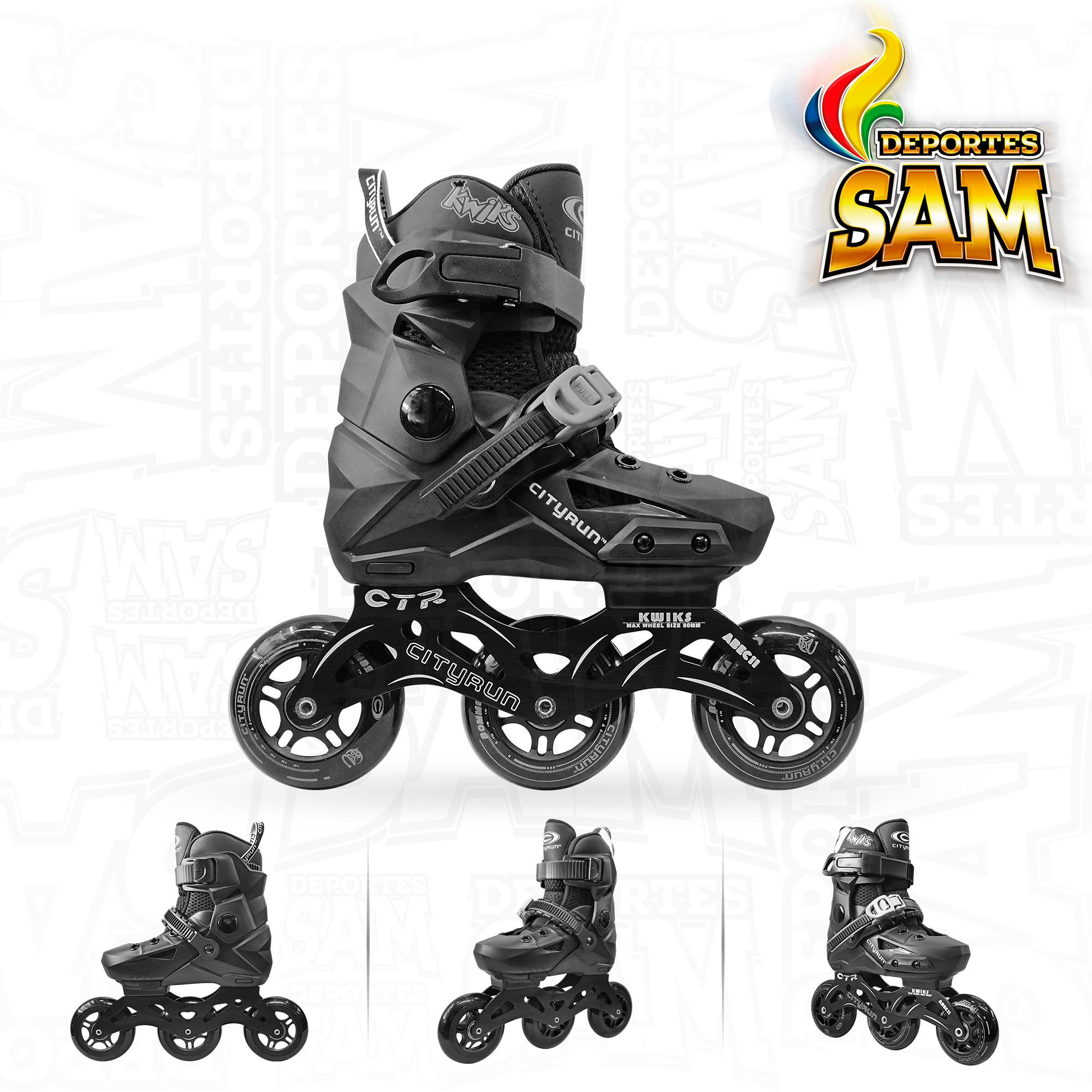 PATIN CITYRUN KWIKS NEGRO