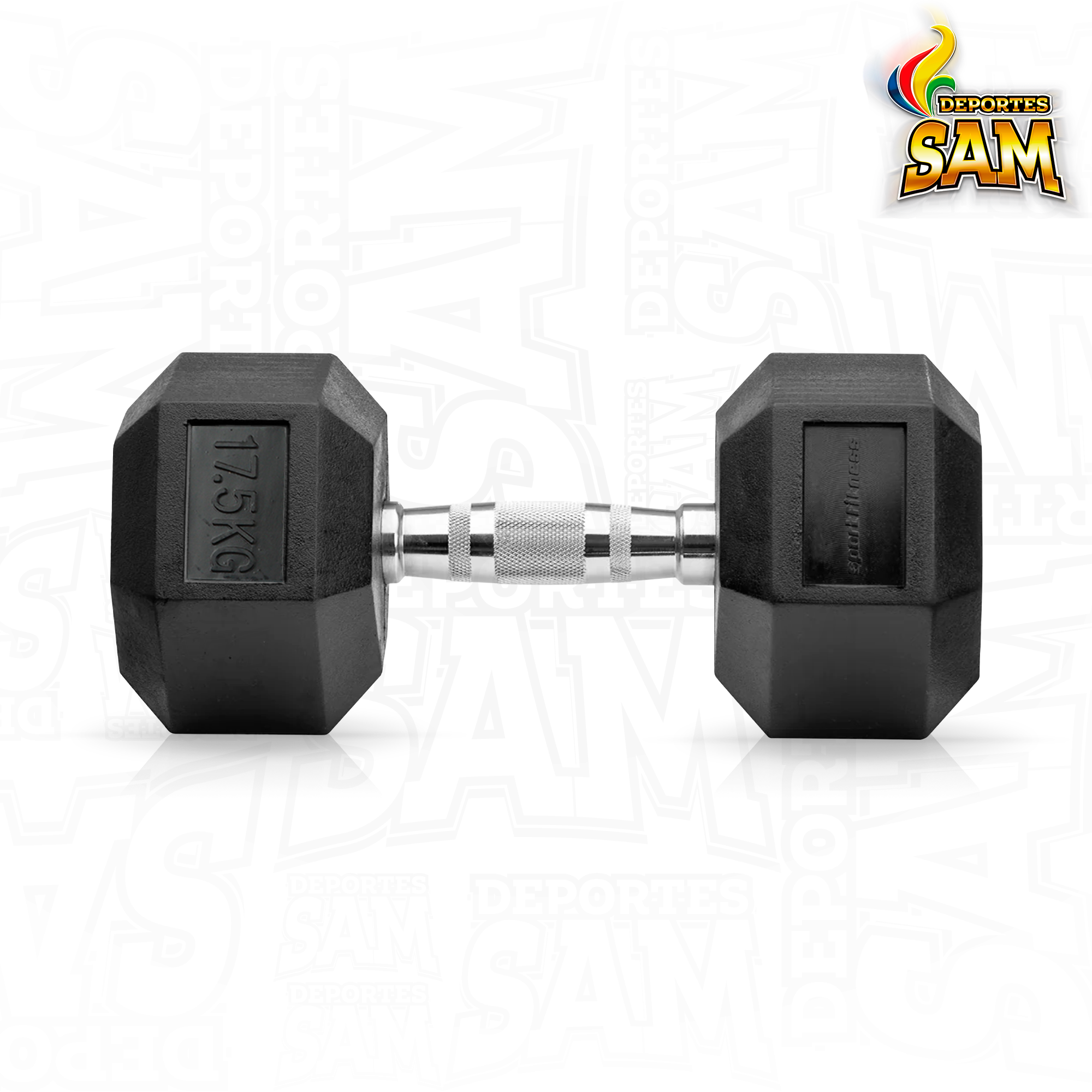 MANCUERNA ENCAUCHETADA 17.5KG HEX SPORTFITNESS
