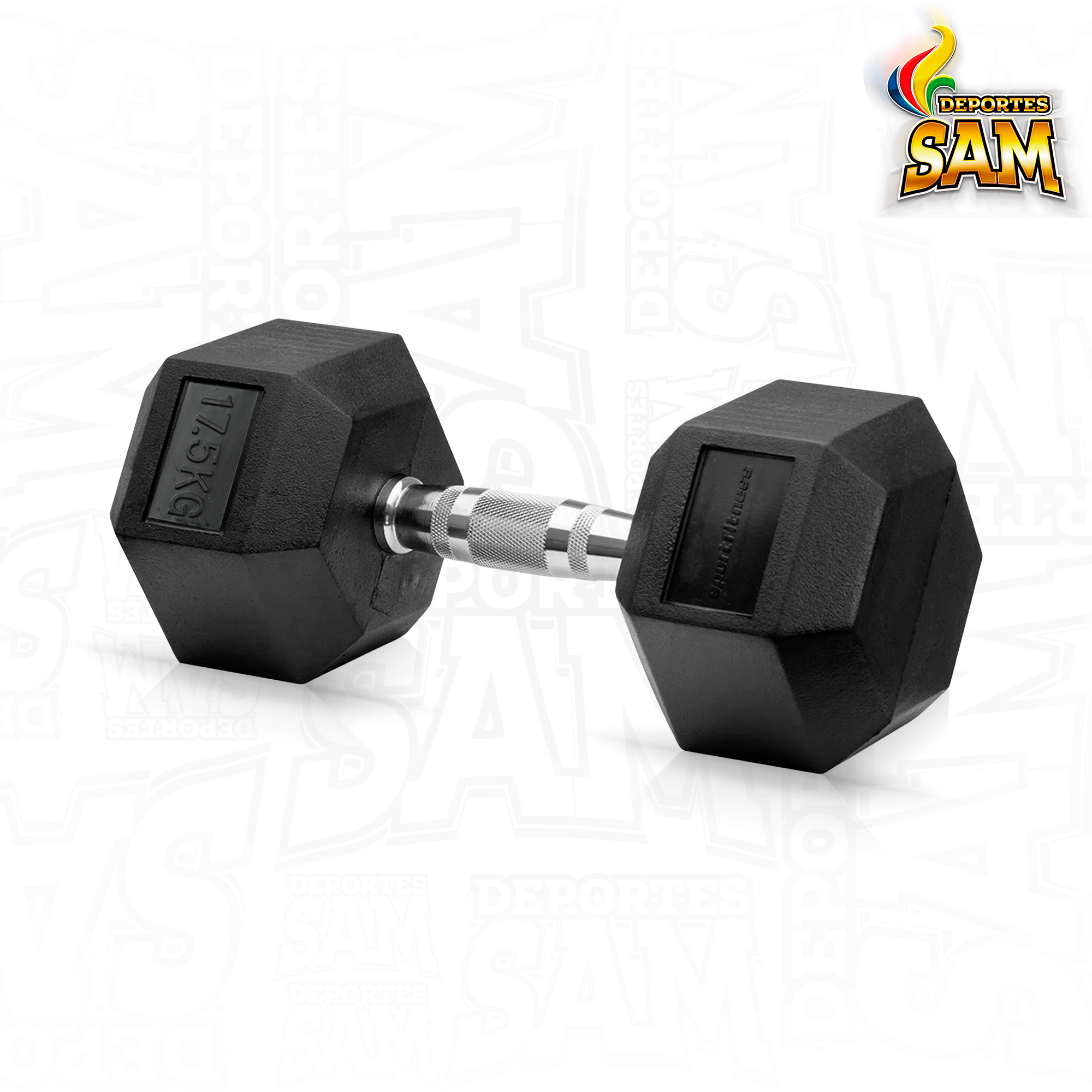 MANCUERNA ENCAUCHETADA 17.5KG HEX SPORTFITNESS