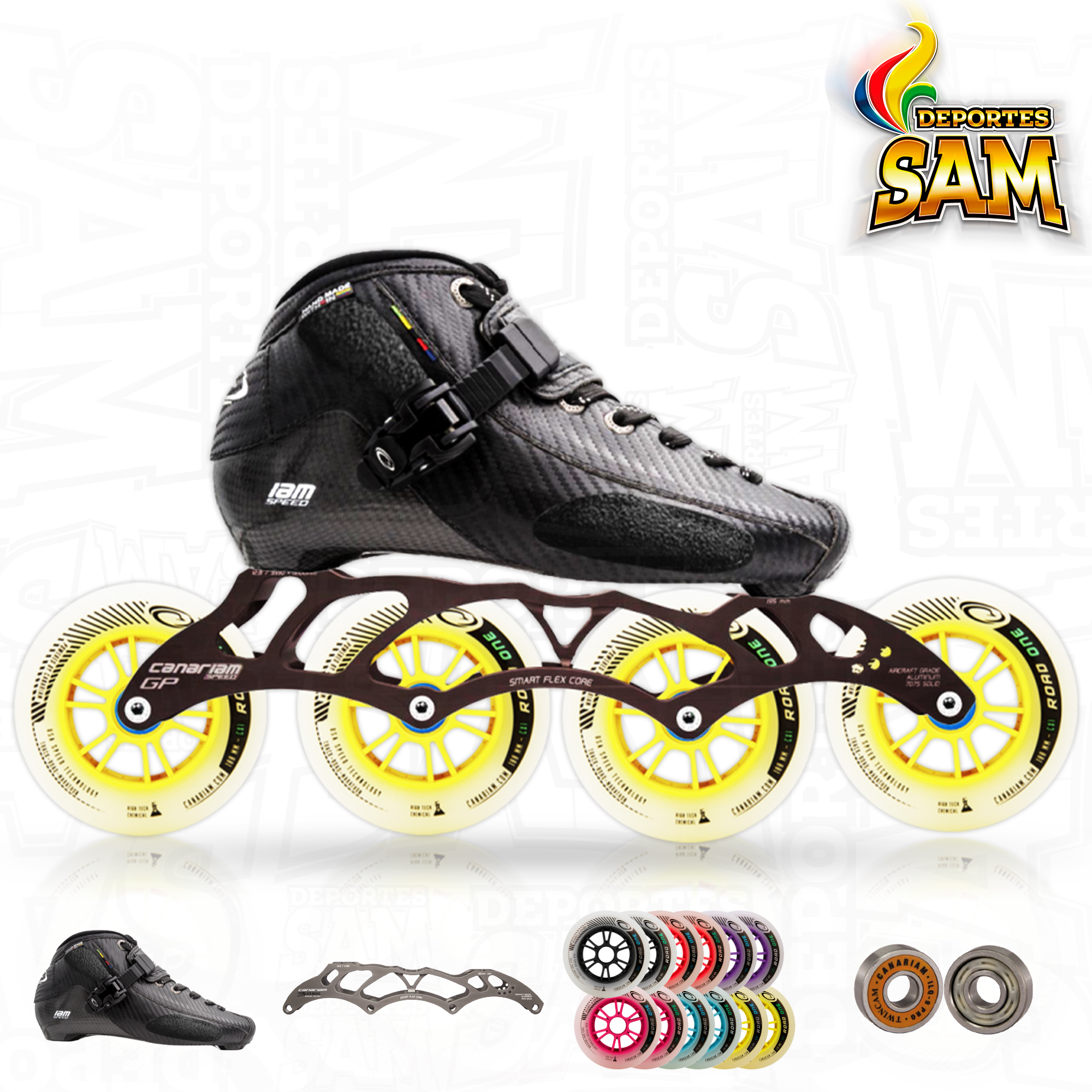 PATIN PROFESIONAL BOTA ONIX CHASIS GP 13,2 RUEDA ROAD ONE 110MM BALINERA TWINCAM ILQ-9PRO