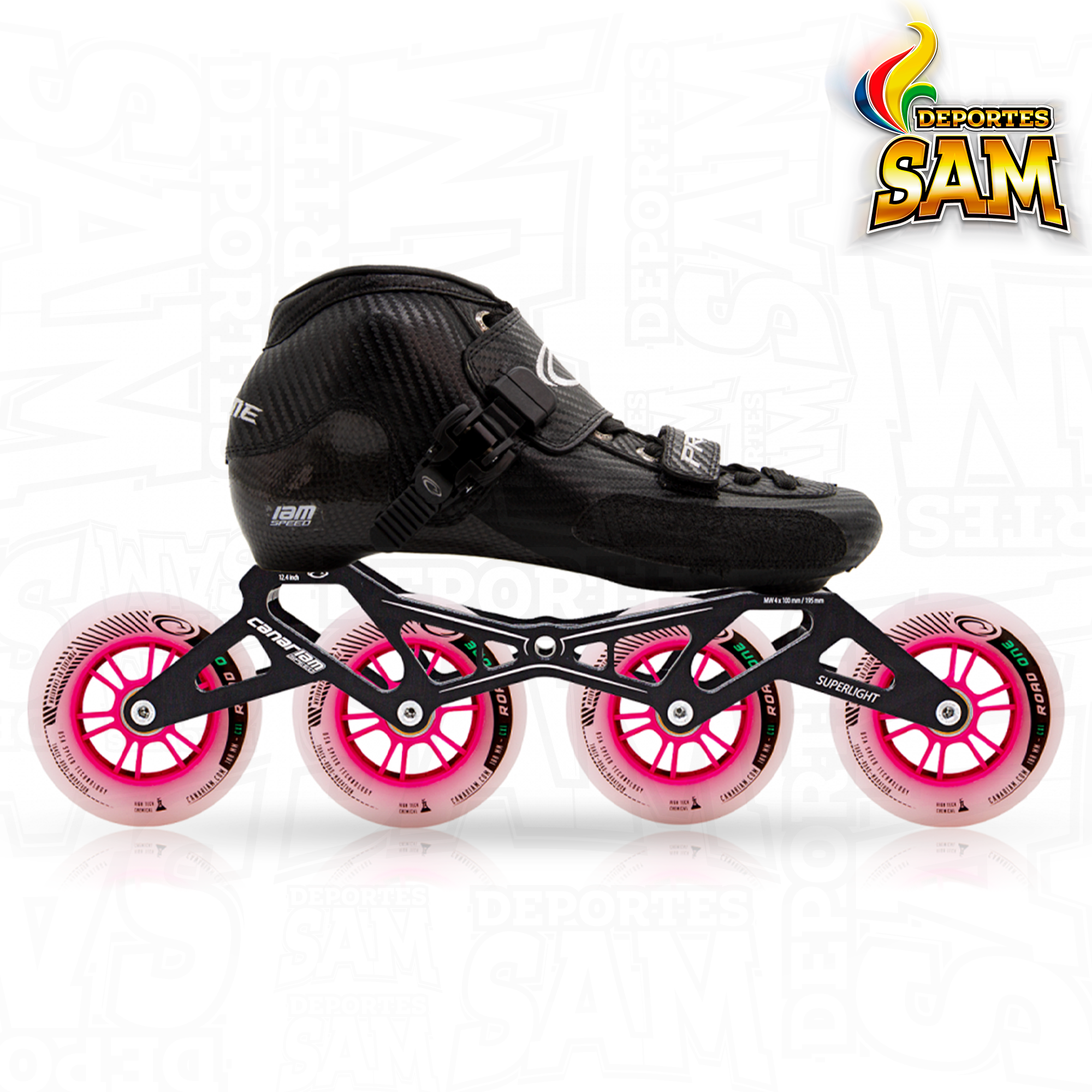 PATIN PROFESIONAL BOTA PRIME , CHASIS SUPERLIGHT 12.2, 12.4, RUEDA ROAD ONE 100MM, BALINERA TWINCAM ILQ-9PRO