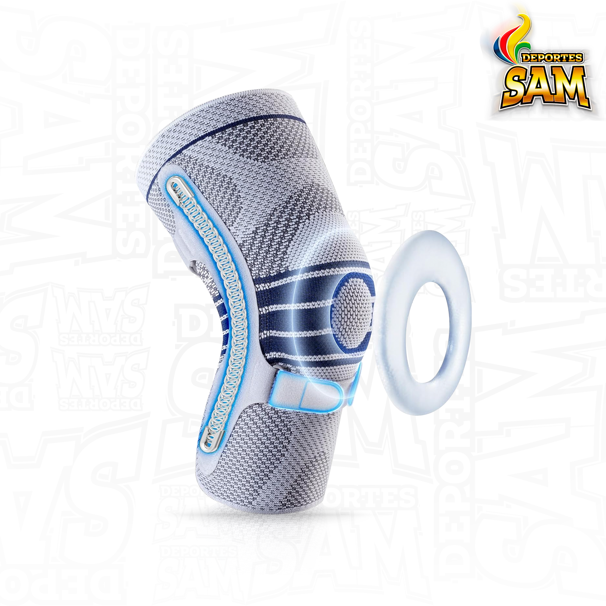 RODILLERA SUPPORT METAL GEL