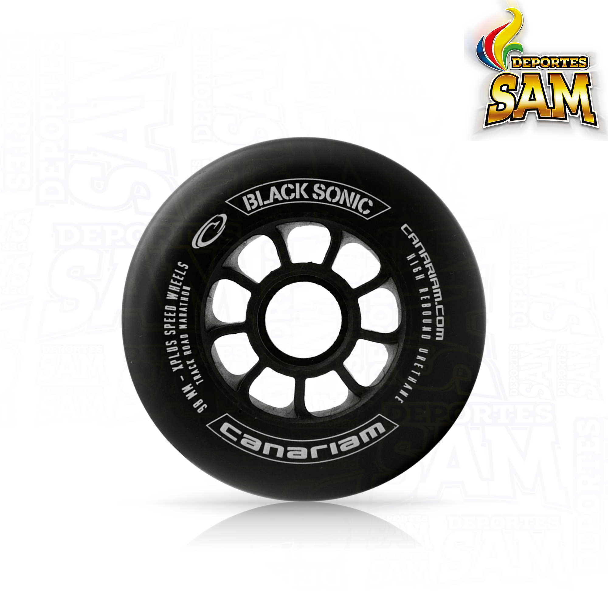 RUEDA BLACK SONIC NEGRO 90MM XPLUS