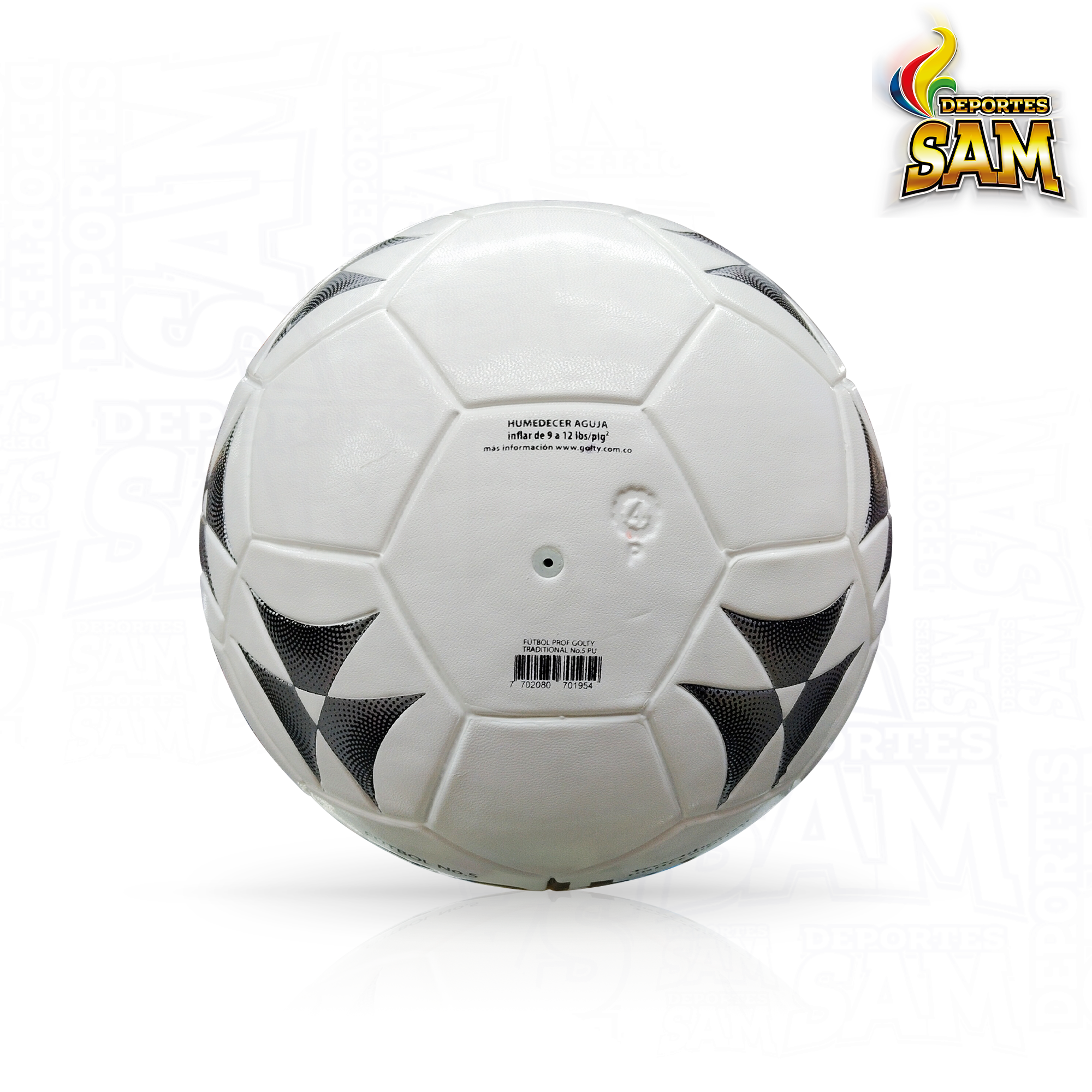 BALÓN FÚTBOL 5 TRADICIONAL CUERO PROFESIONAL GOLTY
