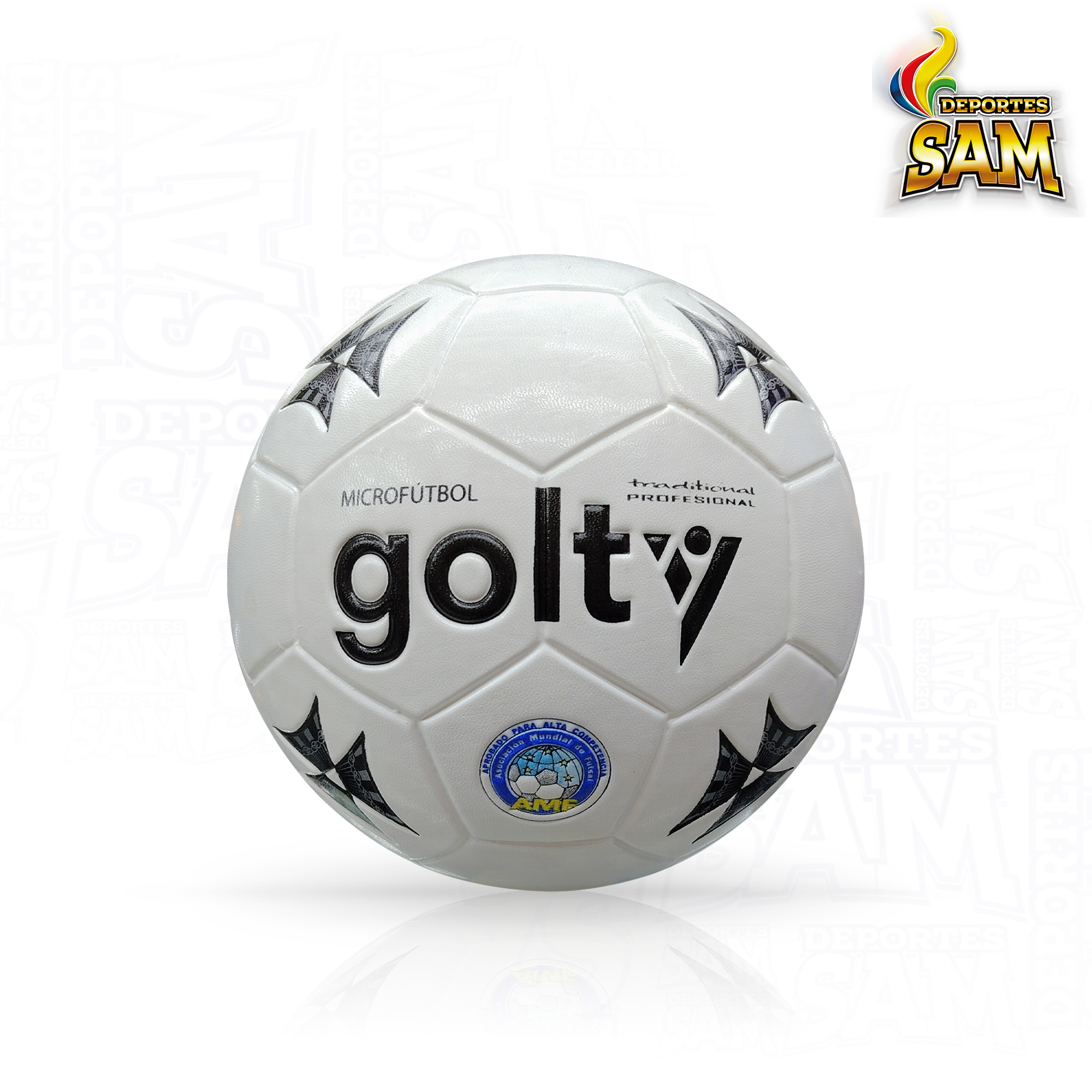 BALON MICROFUTBOL TRADICIONAL CUERO PROFESIONAL GOLTY