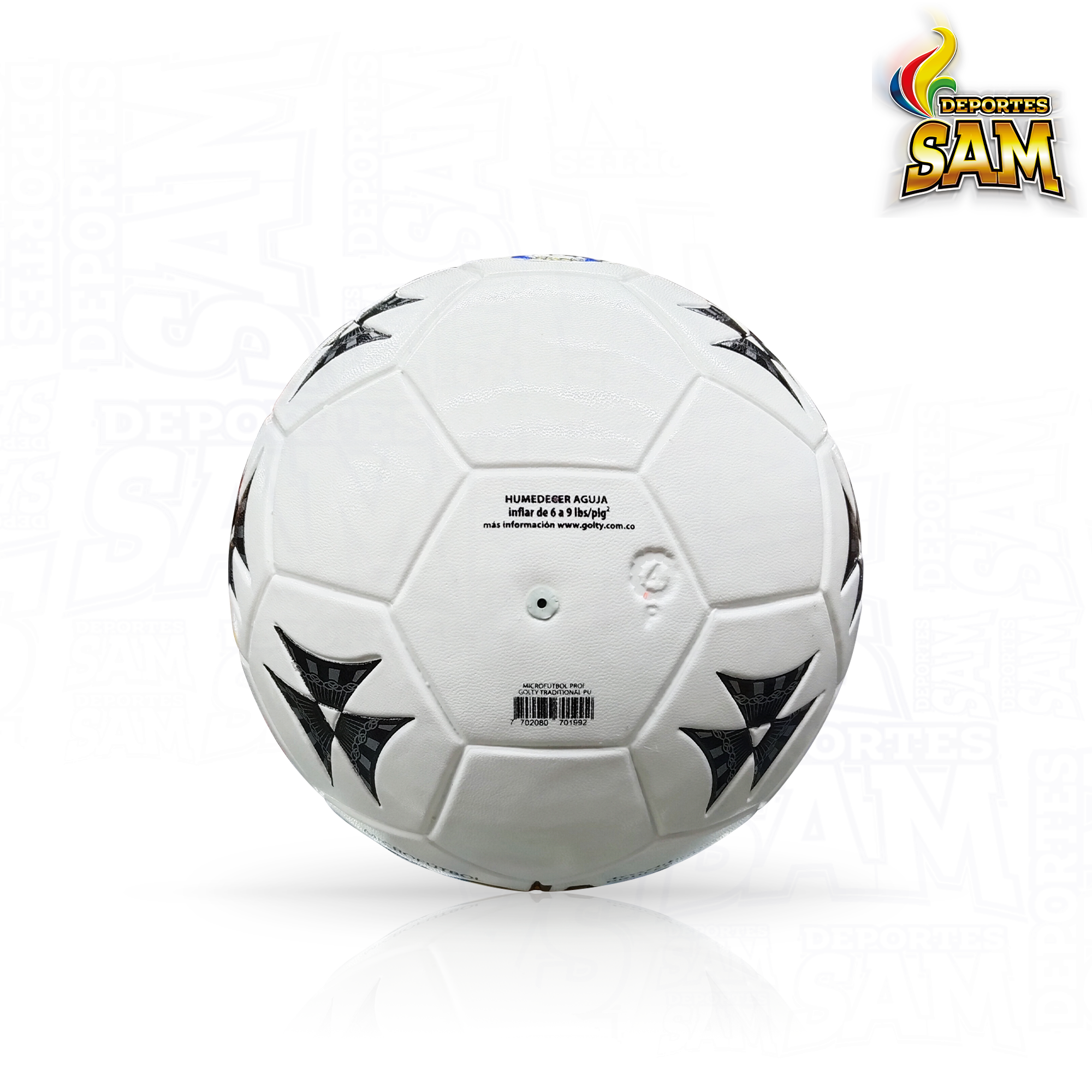 BALON MICROFUTBOL TRADICIONAL CUERO PROFESIONAL GOLTY