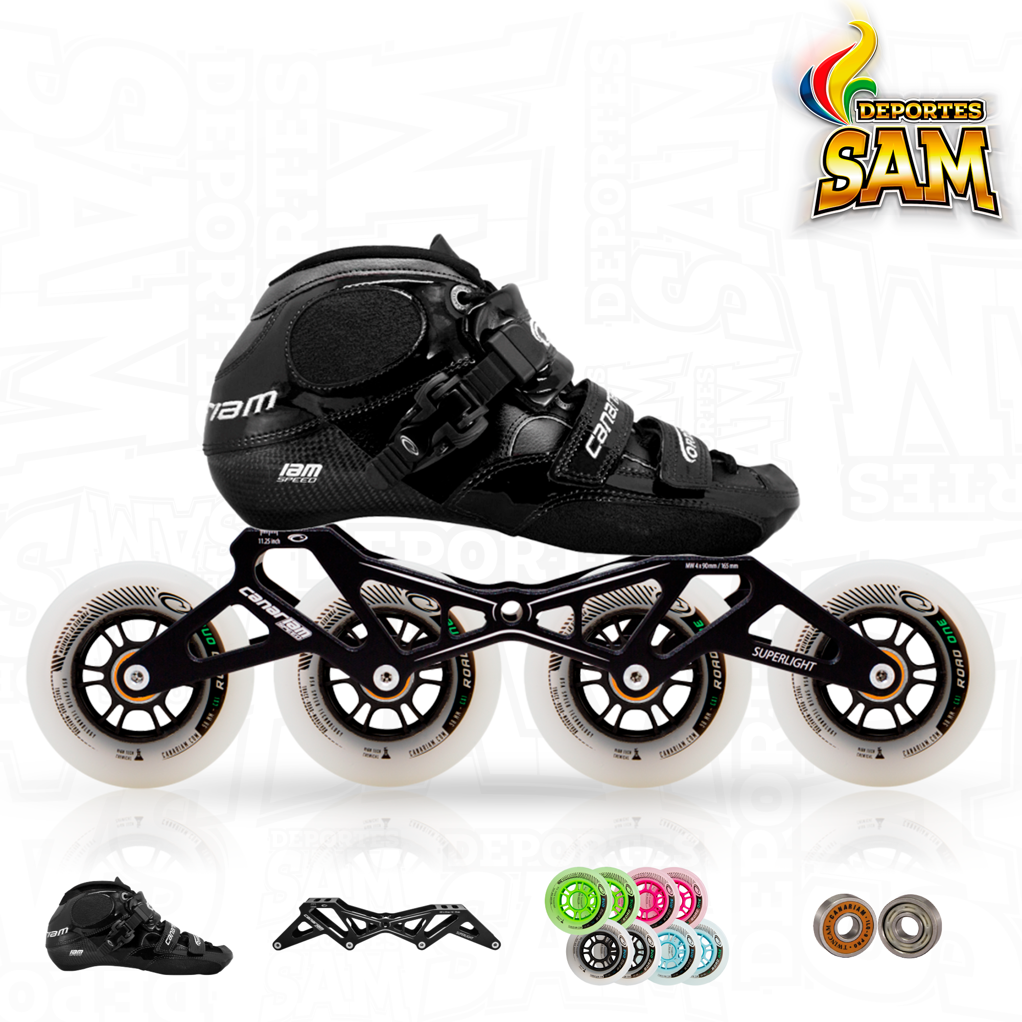 PATIN PROFESIONAL BOTA ORION, CHASIS SUPERLIGHT 11.25, 10.25, RUEDA ROAD ONE 80-84MM BALINERA TWINCAM ILQ-9PRO