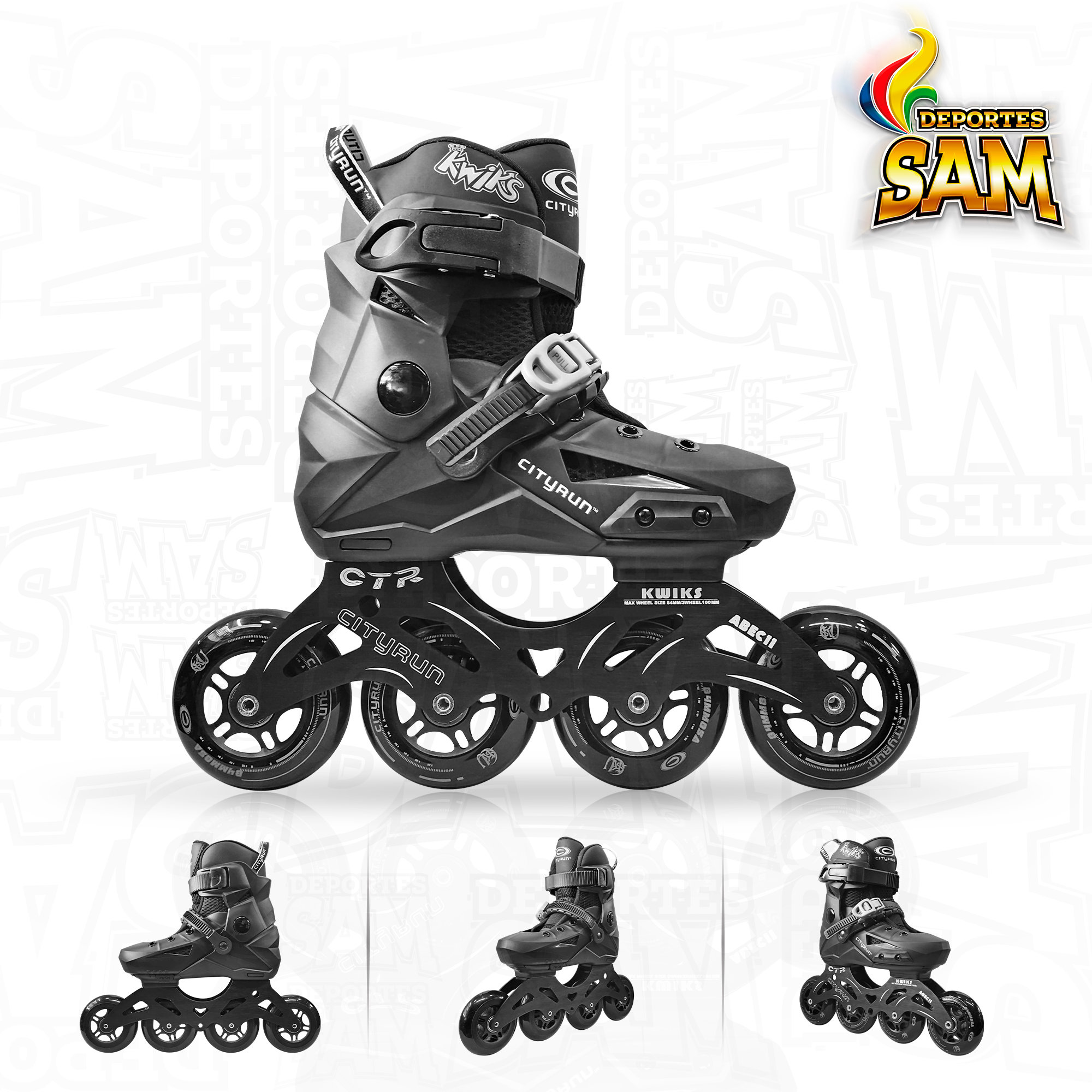 PATIN CITYRUN KWIKS NEGRO