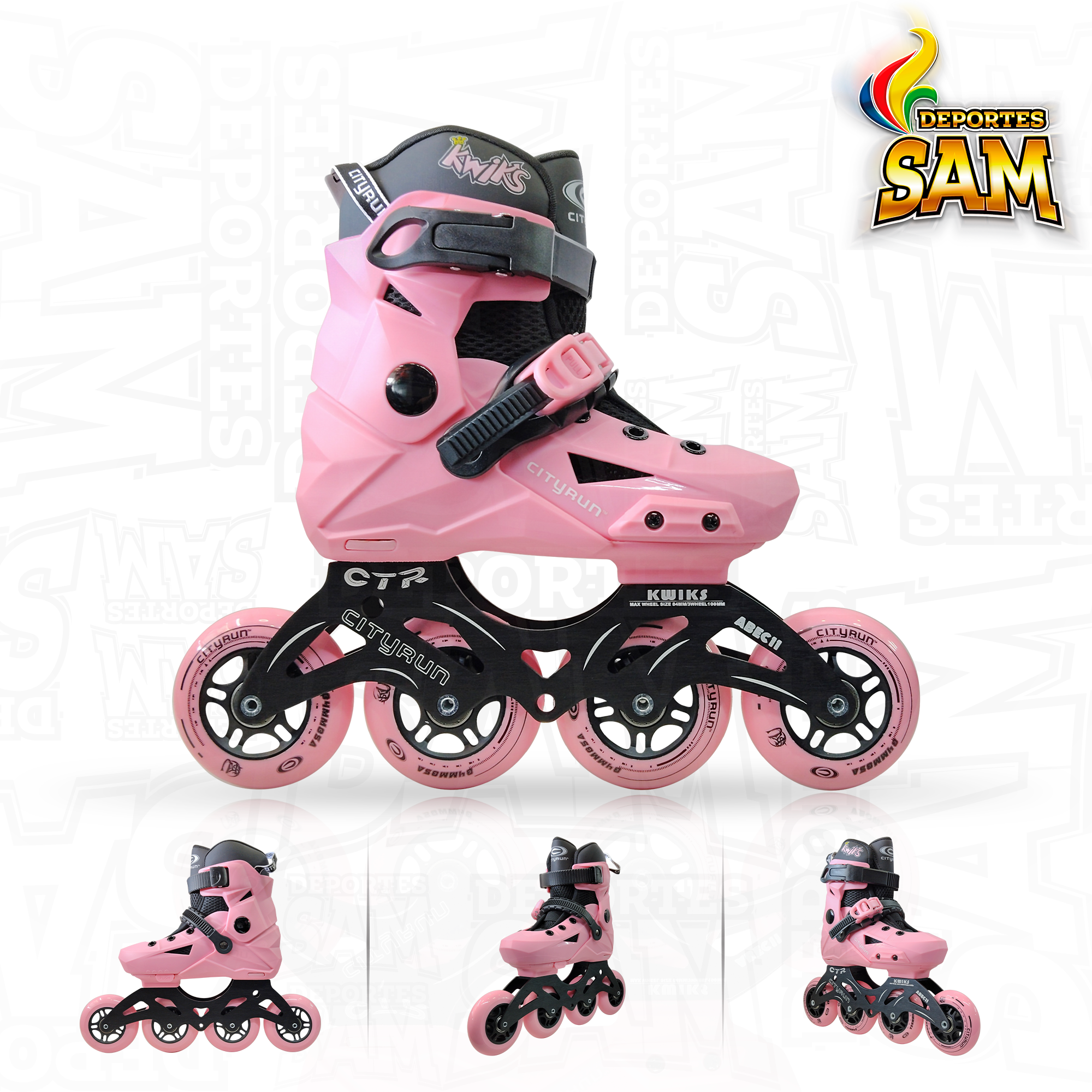 PATIN CITYRUN KWIKS ROSADO