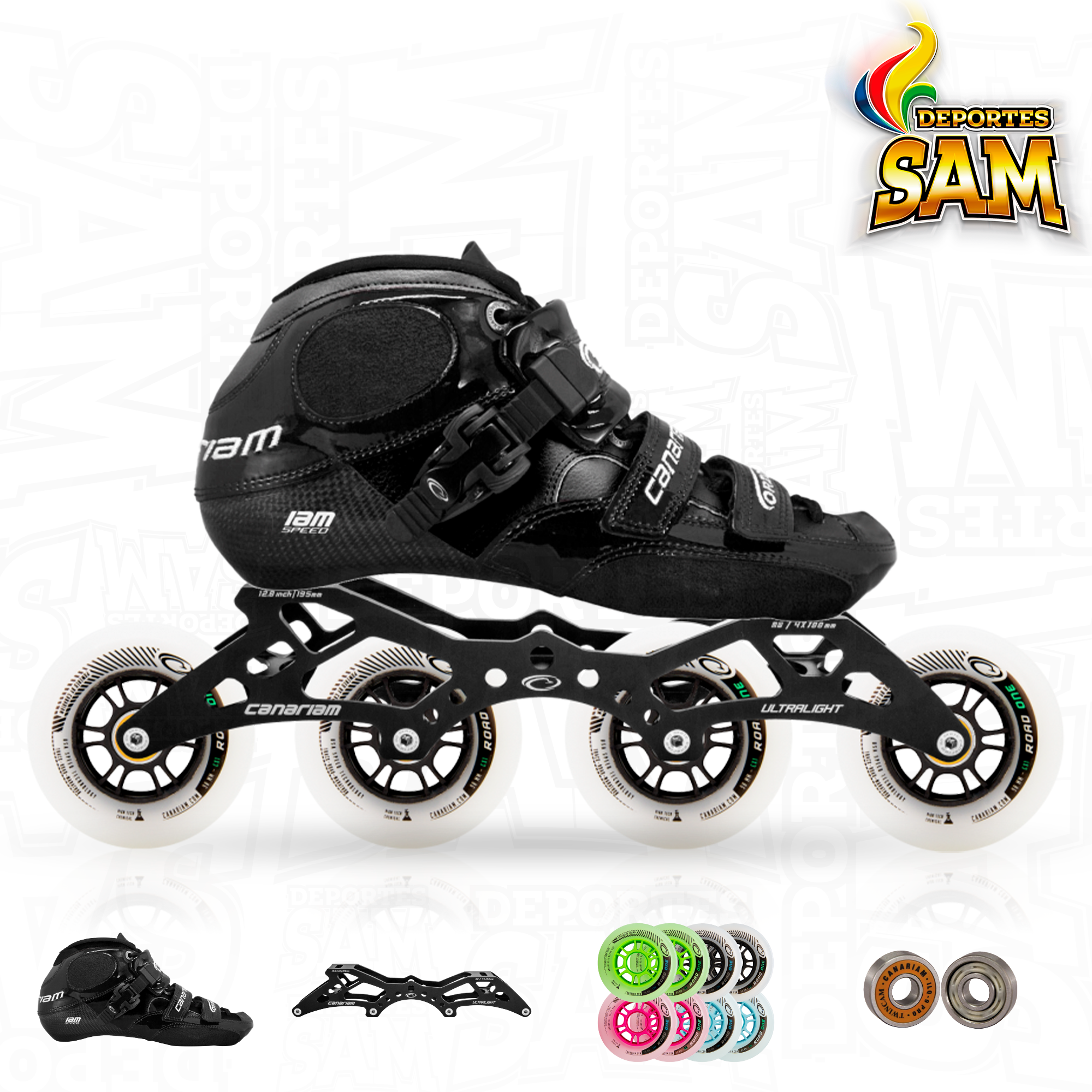 PATIN PROFESIONAL BOTA ORION, CHASIS ULTRA LIGHT 10.25, 9.65, RUEDA ROAD ONE 80-84MM, BALINERA TWINCAM ILQ-9PRO