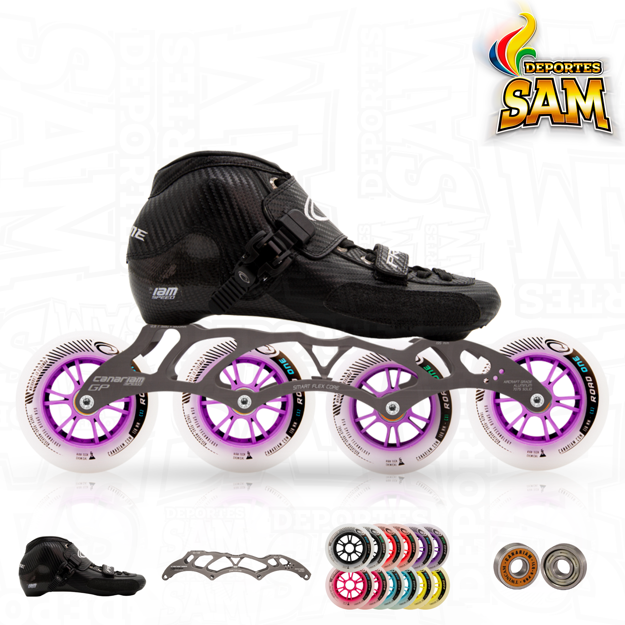 PATIN PROFESIONAL BOTA PRIME CHASIS GP2 12.4, 12.8, 12.8 HL, 13.2, RUEDA ROAD ONE 100-110MM, BALINERA TWINCAM ILQ-9PRO