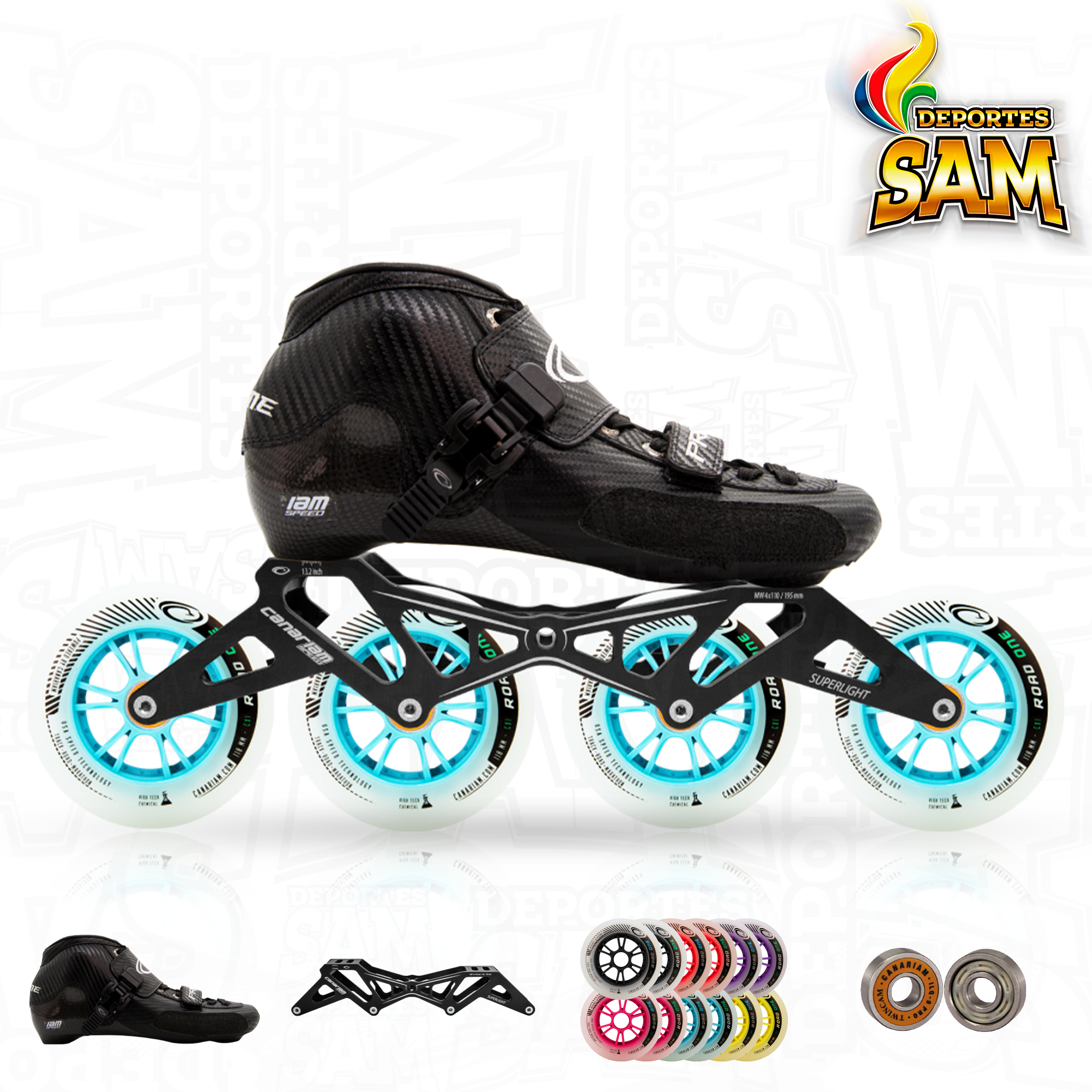 PATIN PROFESIONAL BOTA PRIME  CHASIS SUPERLIGHT 12.8 HL, 13.2 RUEDA ROAD ONE 100-110MM BALINERA TWINCAM ILQ-9PRO