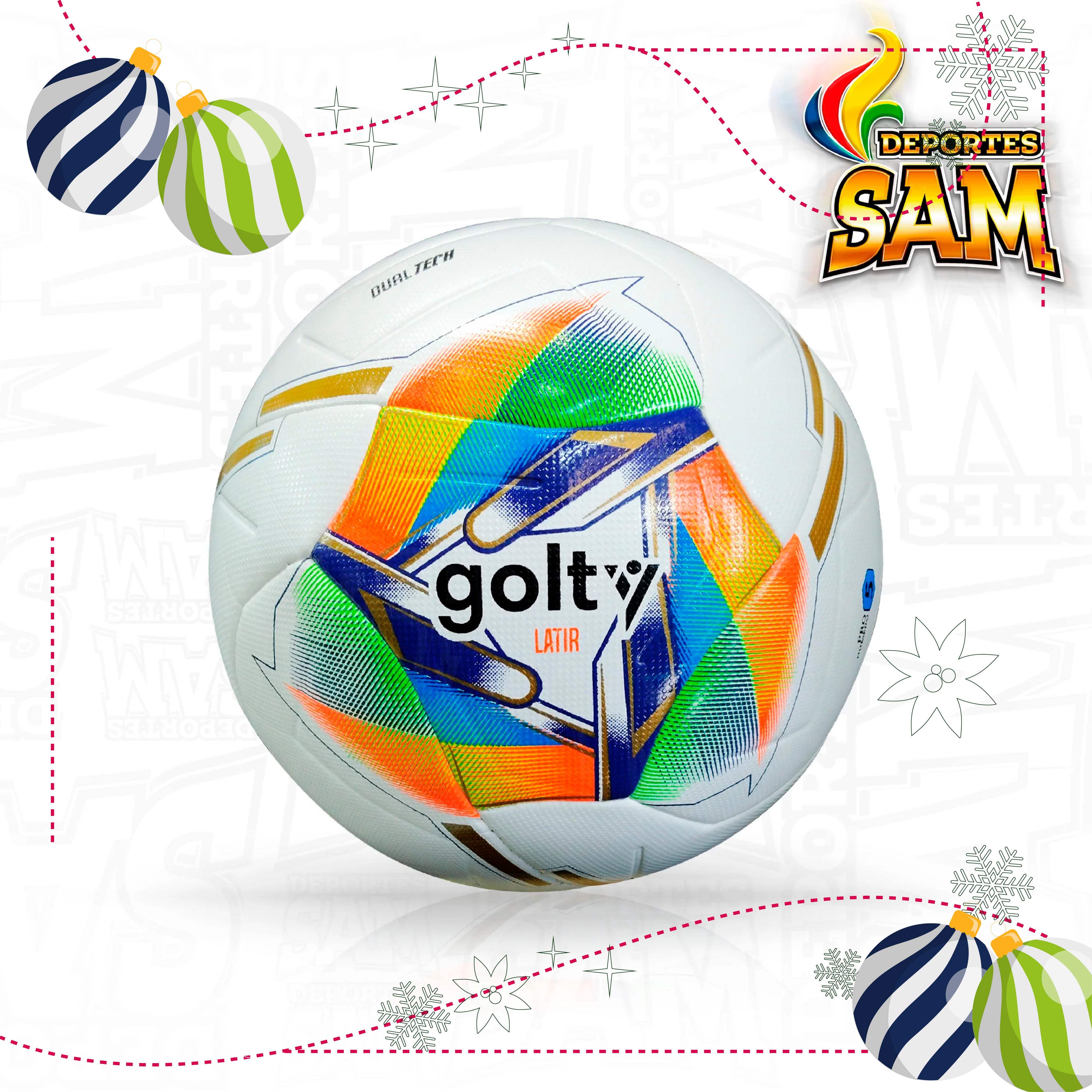 BALON GOLTY FUTBOL DUALTECH LATIR #5 COMPETICION