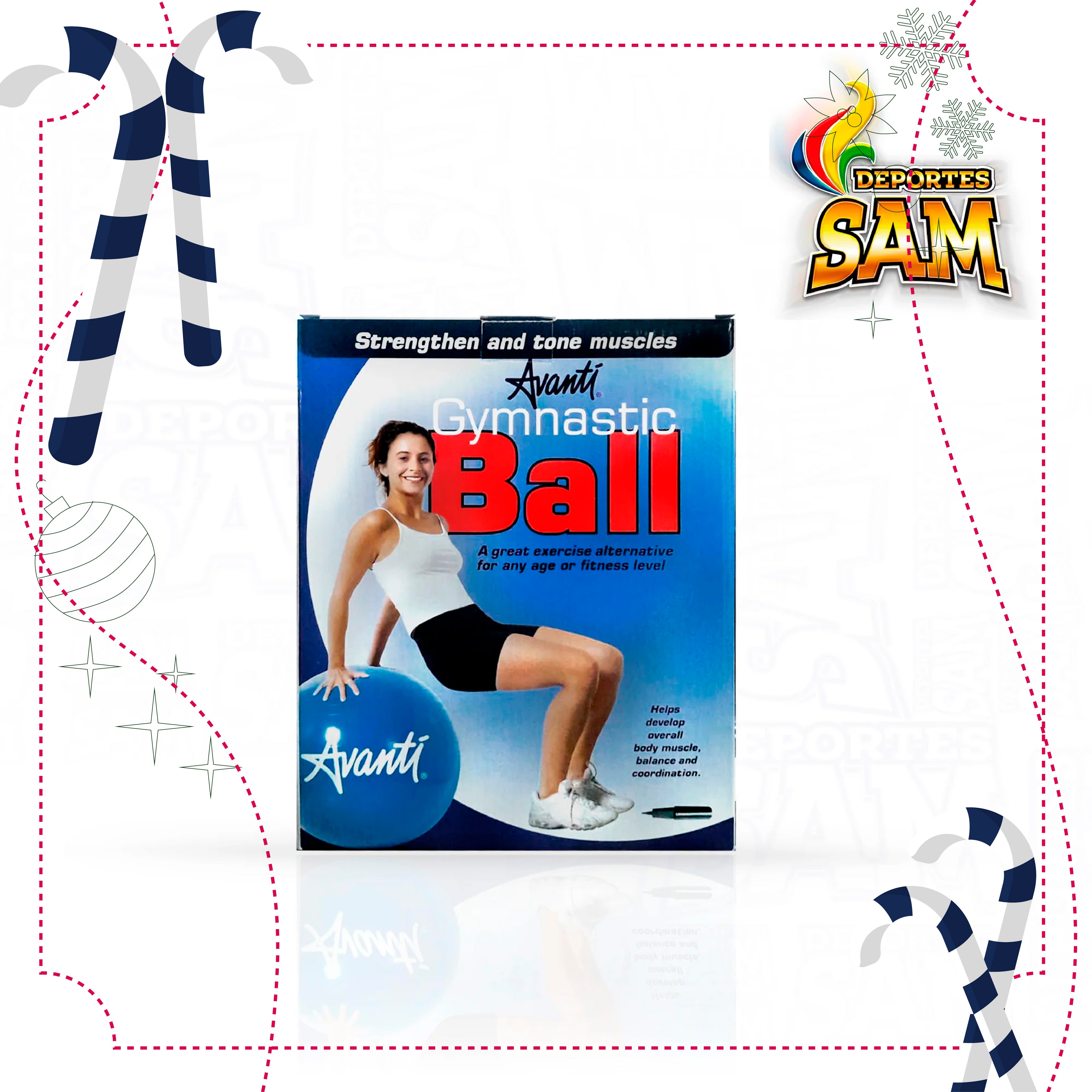 BALON PILATES GYM 55 AVANTI CON INFLADOR