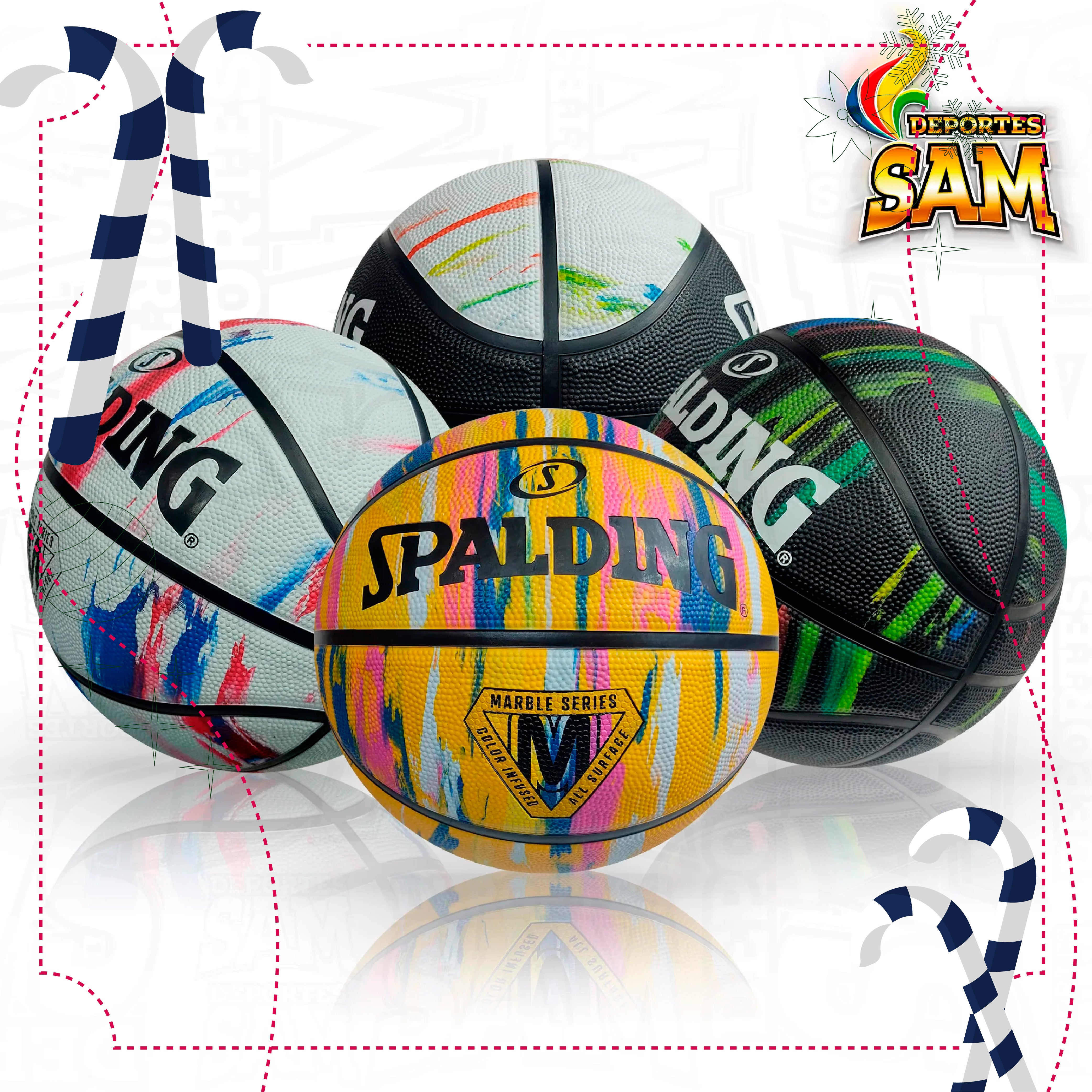 BALON SPALDING MARBLE SERIES COLORES