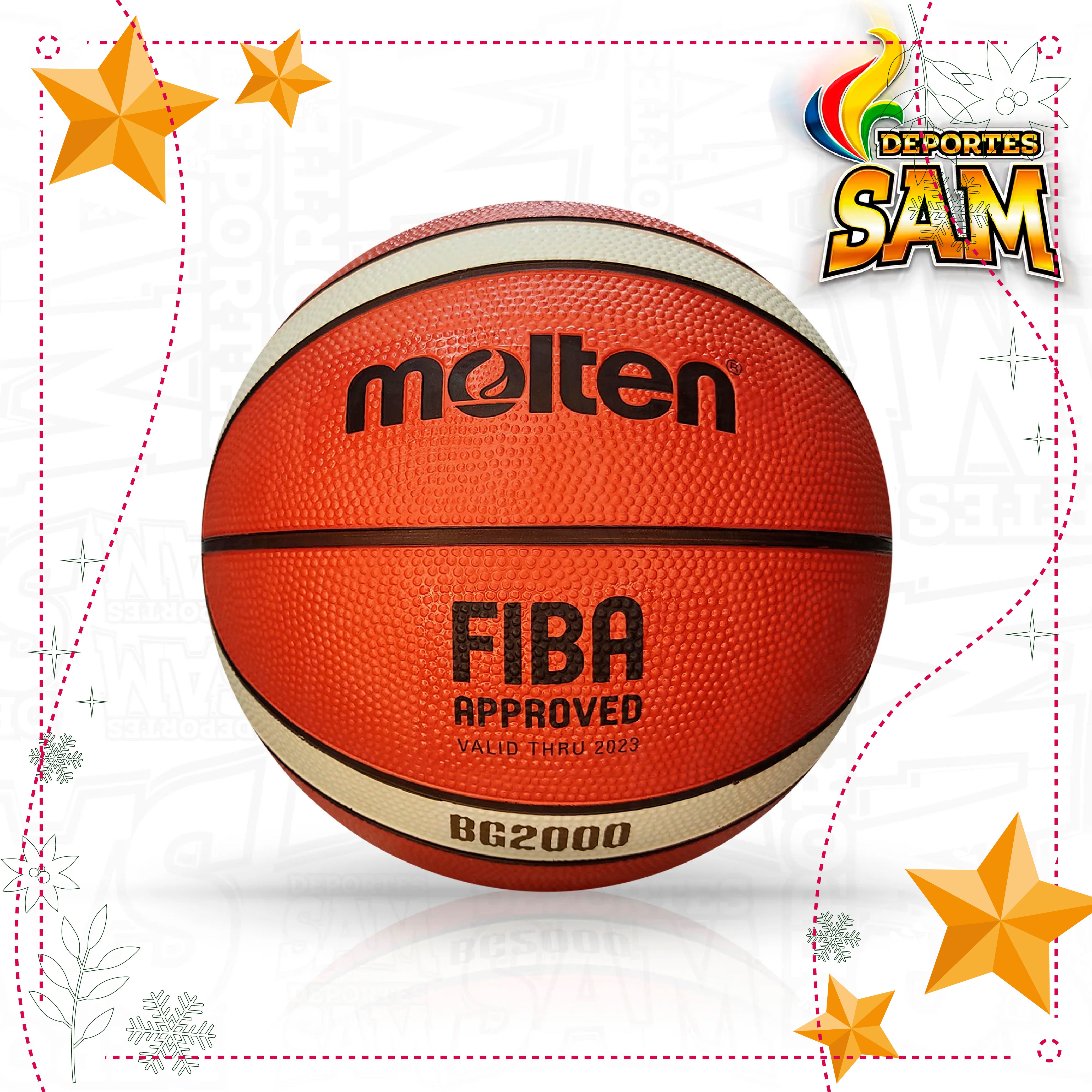 BALON BALONCESTO MOLTEN N.7 12 PANEL B7G2000