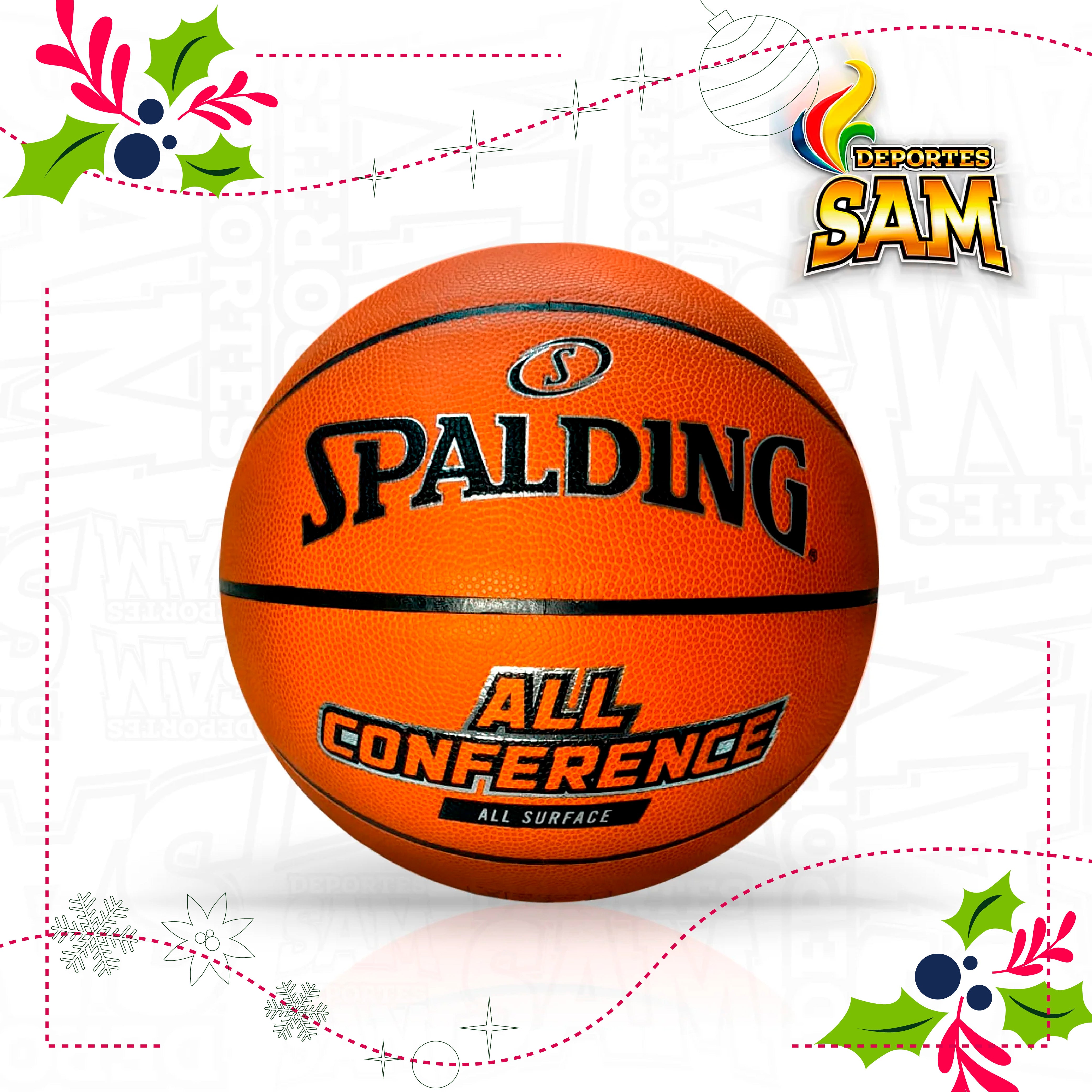 BALON BALONCESTO SPALDING CUERO N.7 ALL COMNFERENCE