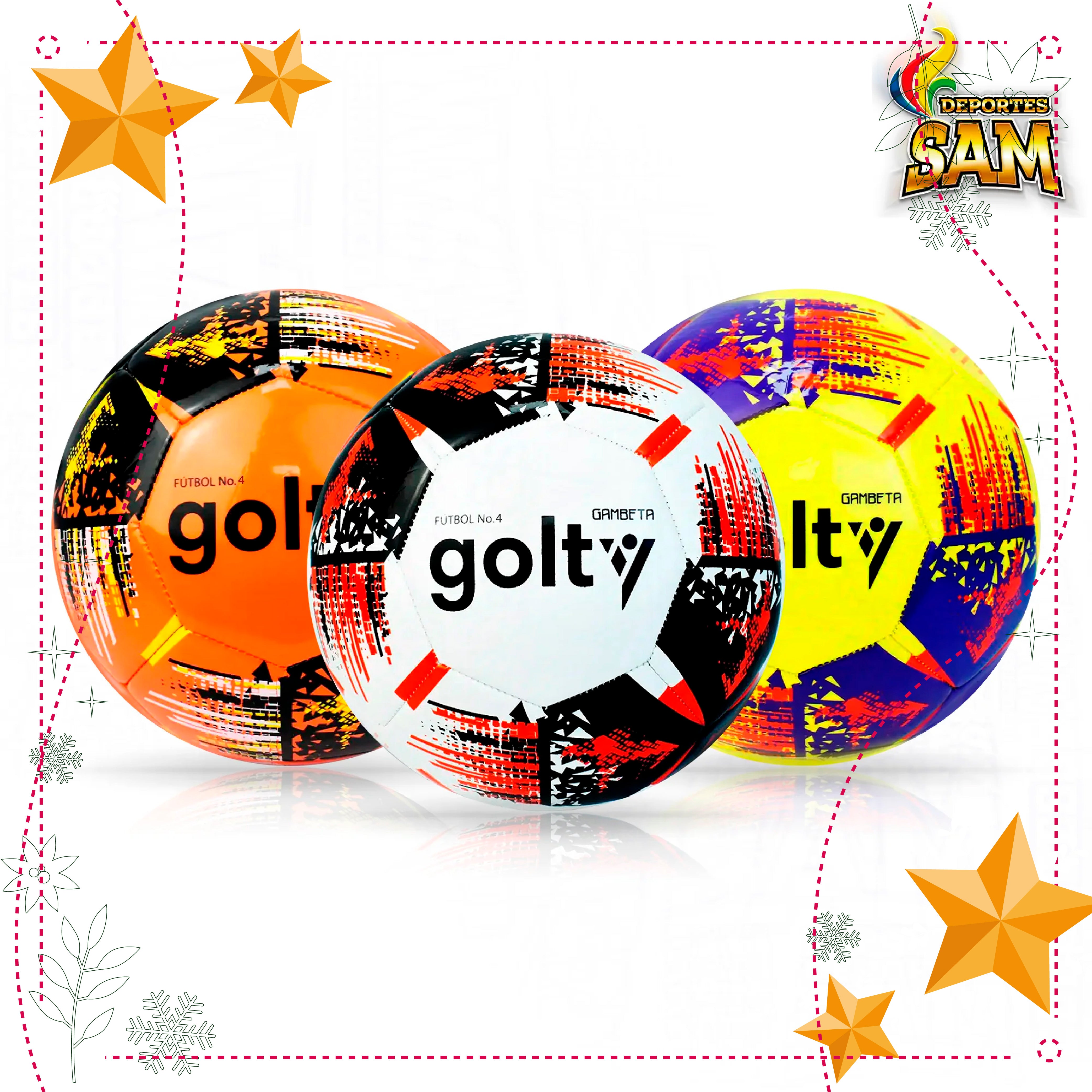 BALÓN FÚTBOL  4 GAMBETA FORMACIÓN GOLTY