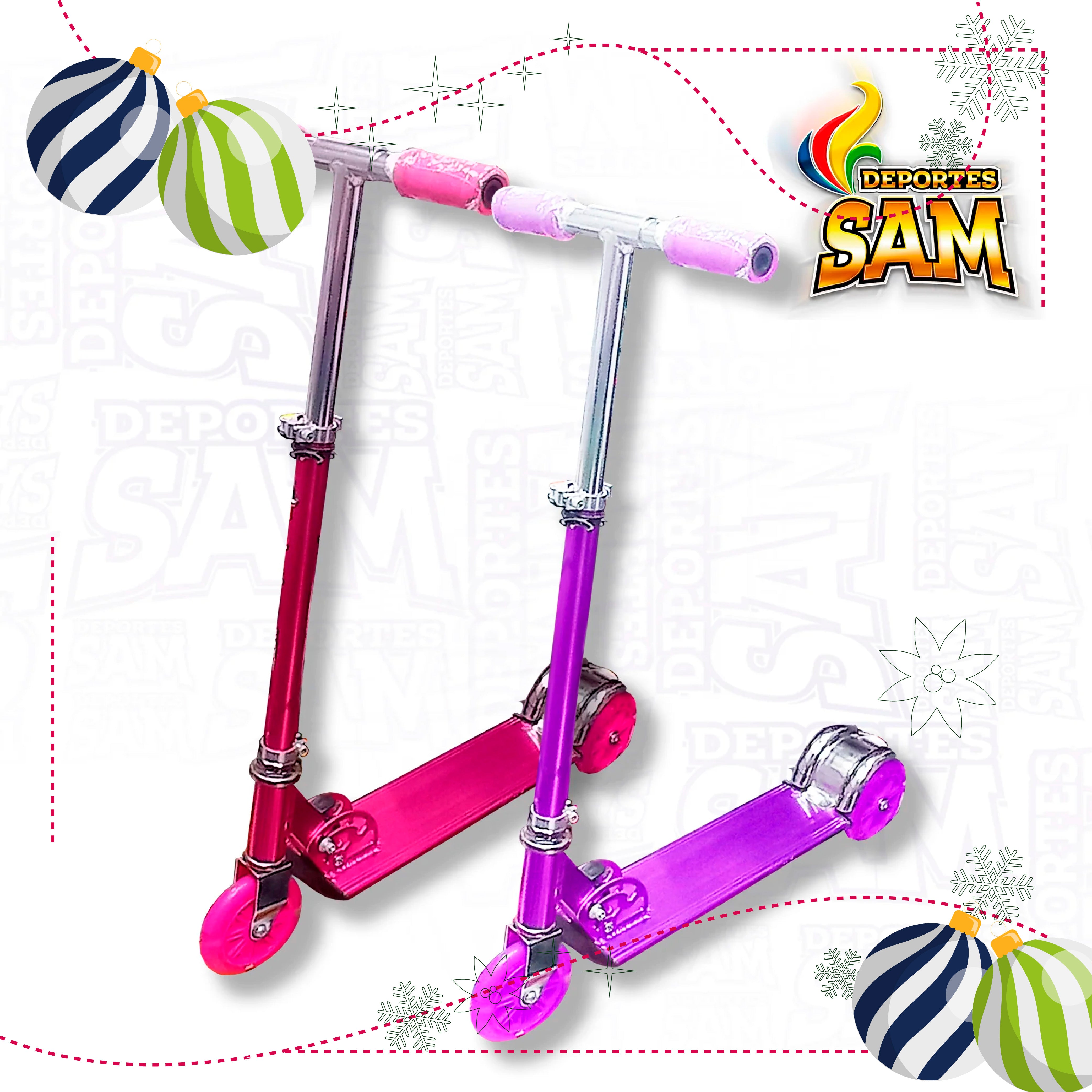 MONOPATIN METALICO 3 RUEDAS GOMA SCOOTER FF TOYS