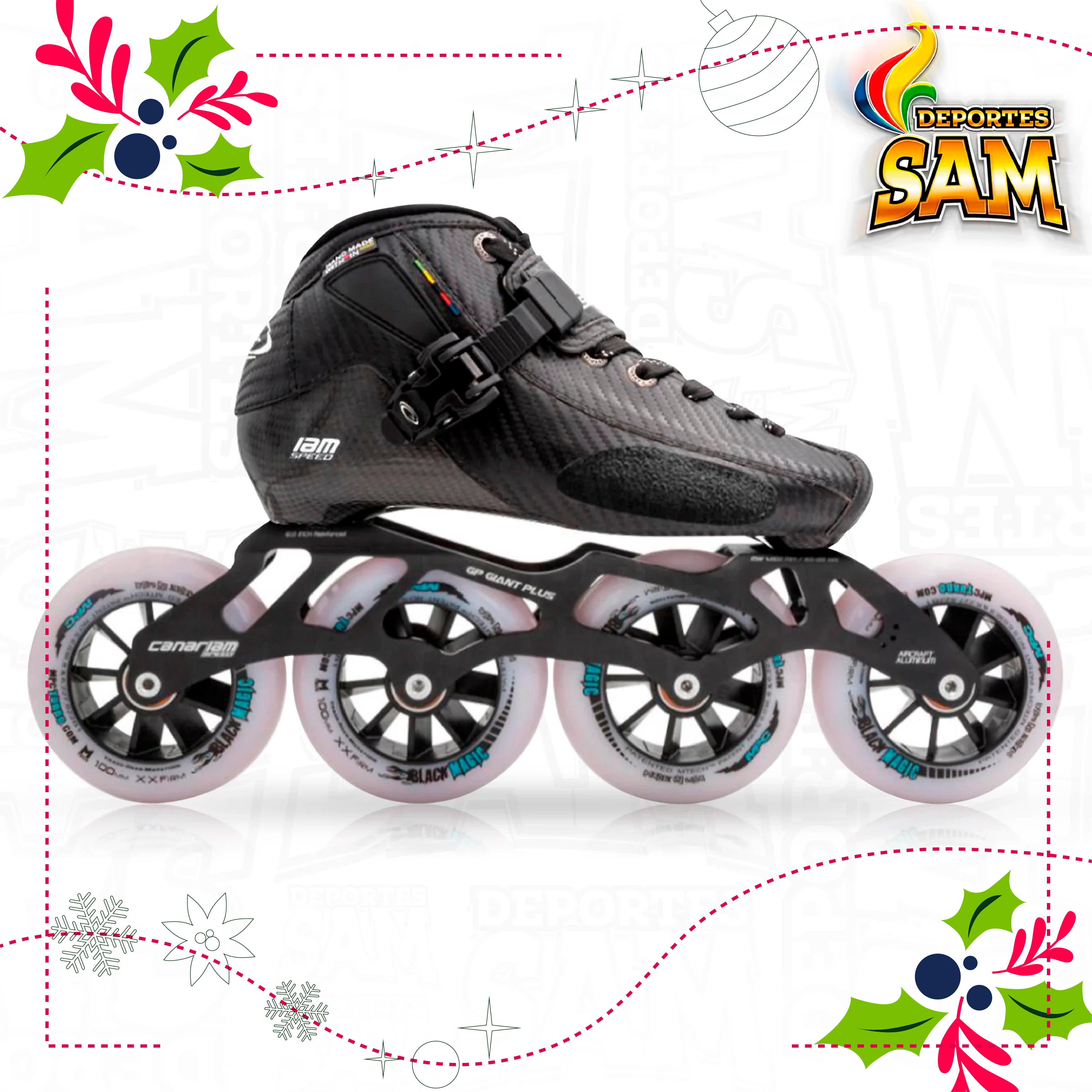 PATIN PROFESIONAL BOTA ONIX CHASIS GP GIANT PLUS 12,0 RUEDA MPC BLACK MAGIC 100MM BALINERA TWINCAM ILQ-9PRO