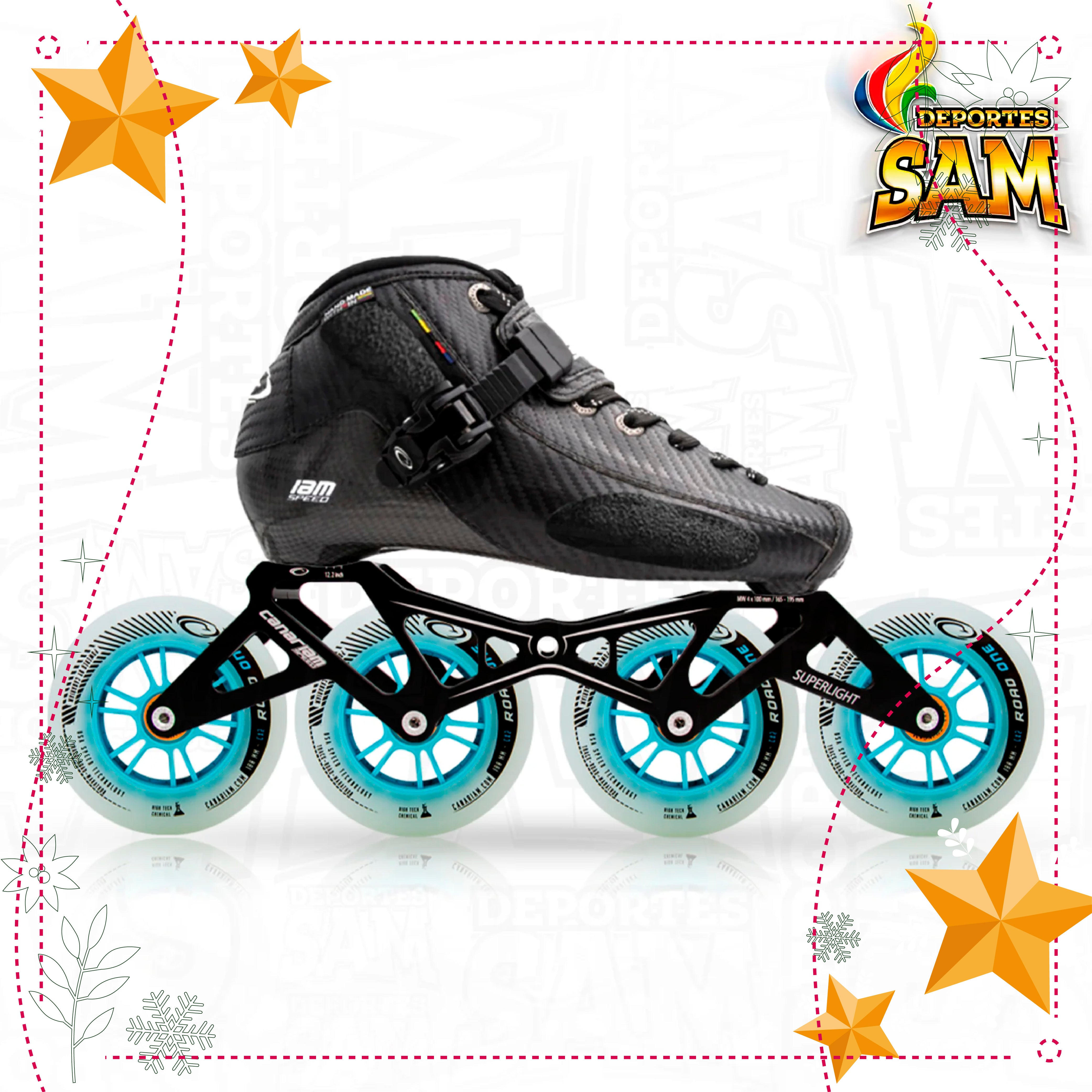 PATIN PROFESIONAL BOTA ONIX CHASIS SUPERLIGHT 12.8 HL, 13.2 RUEDA ROAD ONE 100MM  O 110MM  BALINERA TWINCAM ILQ-9PRO