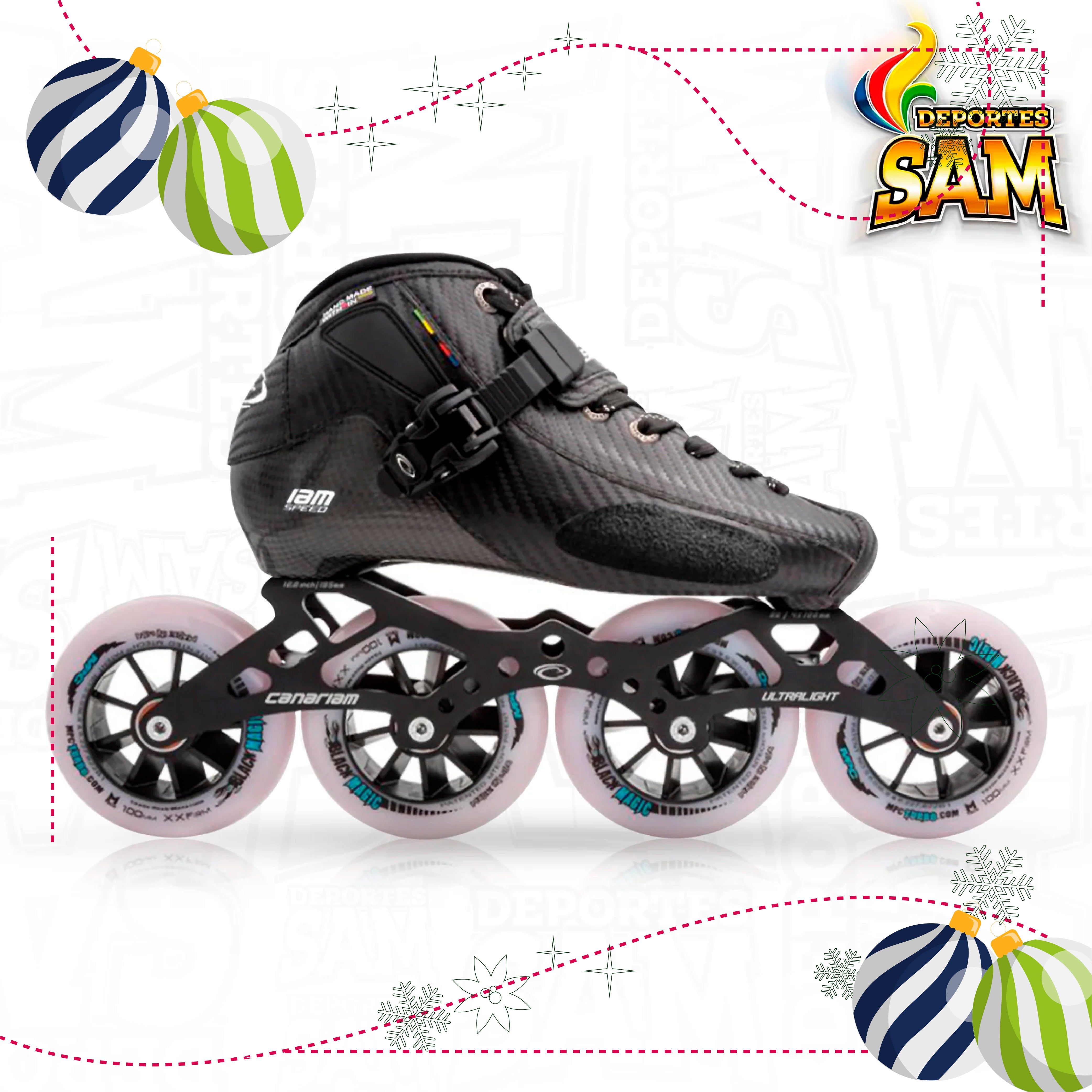 PATIN PROFESIONAL BOTA ONIX CHASIS ULTRA LIGHT 12.0 RUEDA MPC BLACK MAGIC 100MM BALINERA TWINCAM ILQ-9PRO