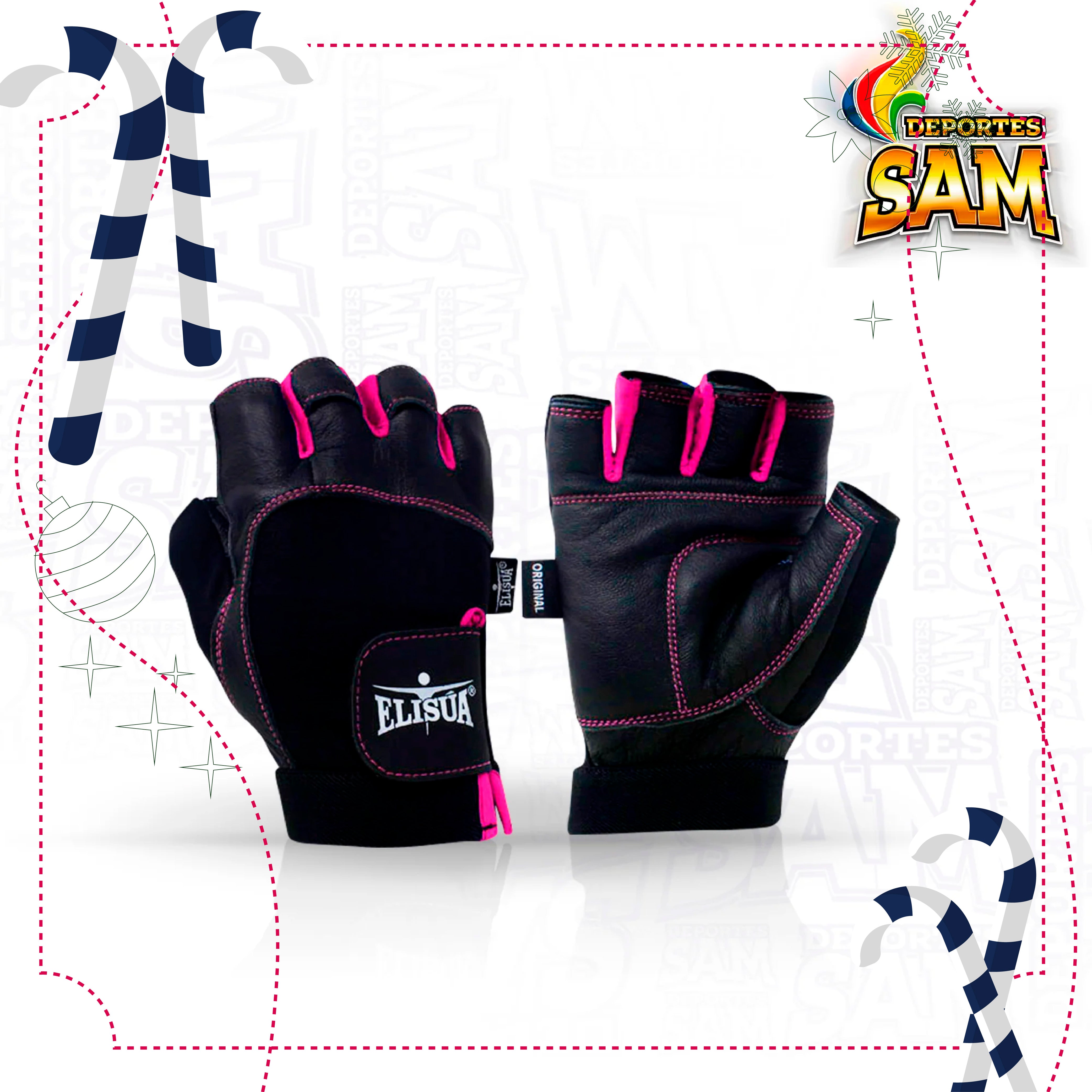 SPANDEX DAMA CORTO FUCSIA GUANTE ELISUA