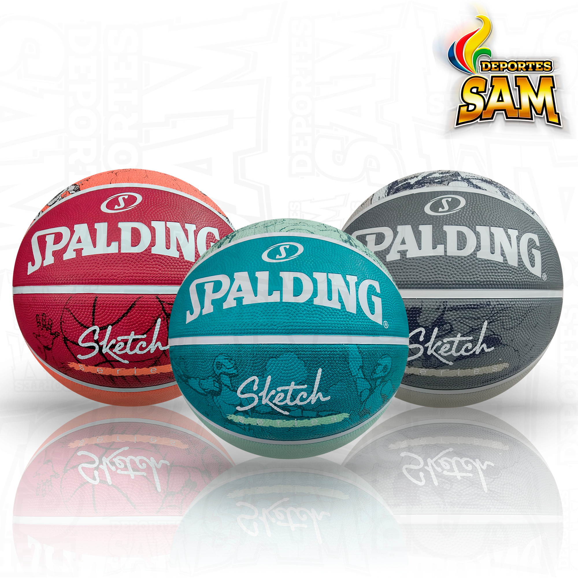 BALON BALONCESTO SPALDING SKETCH