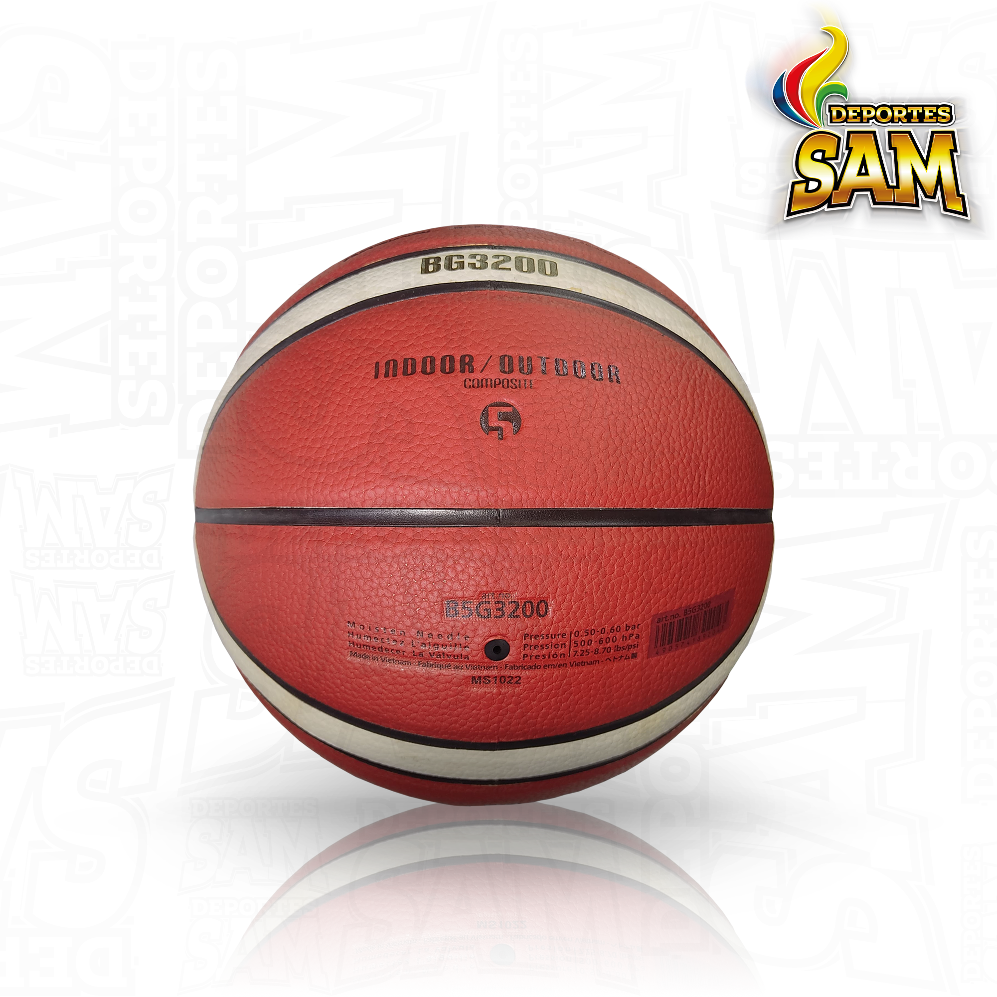 BALON MINIBALONCESTO N.5 12 PANEL B5G3200