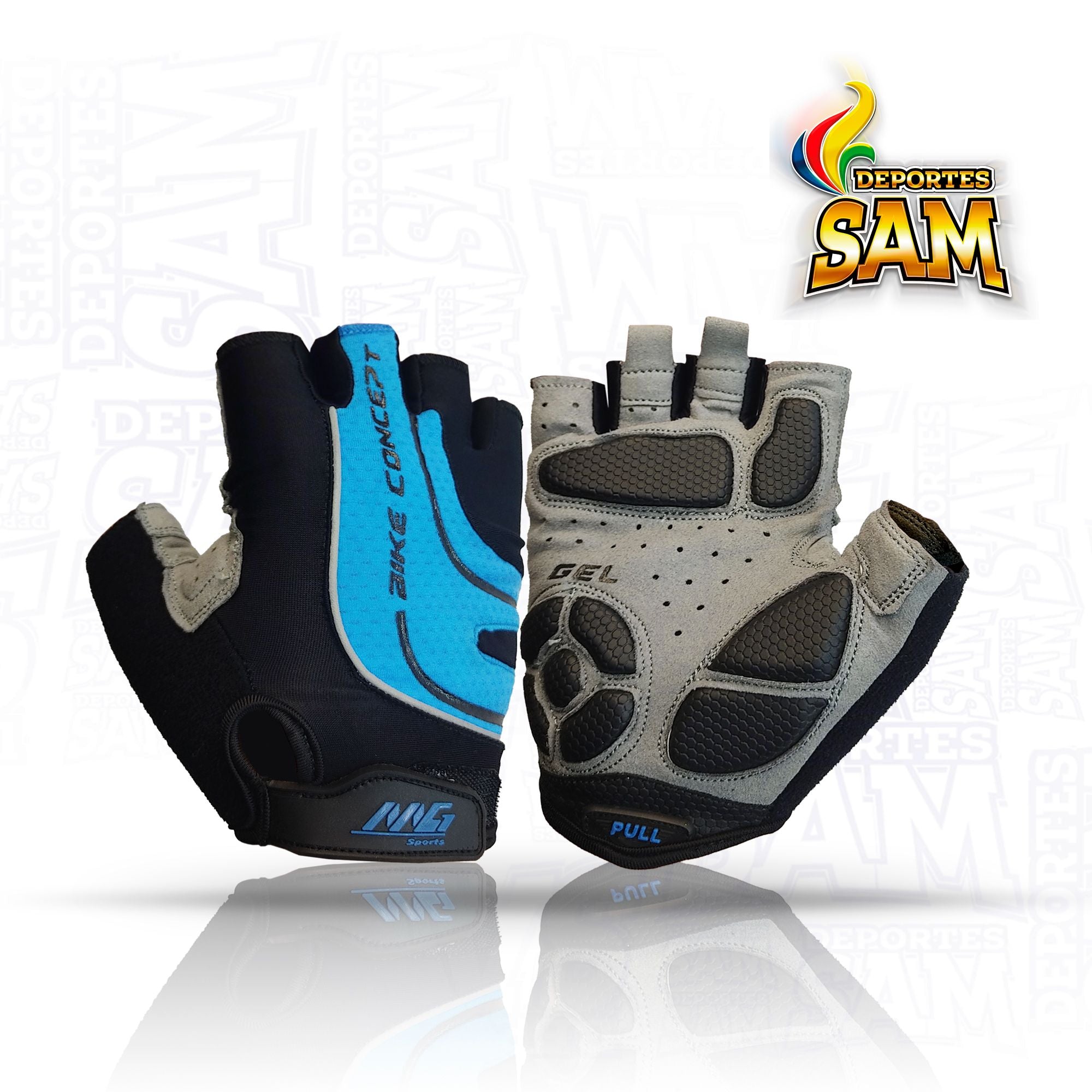 GUANTE MG AZUL GYM CITYRUN MULTIUSO