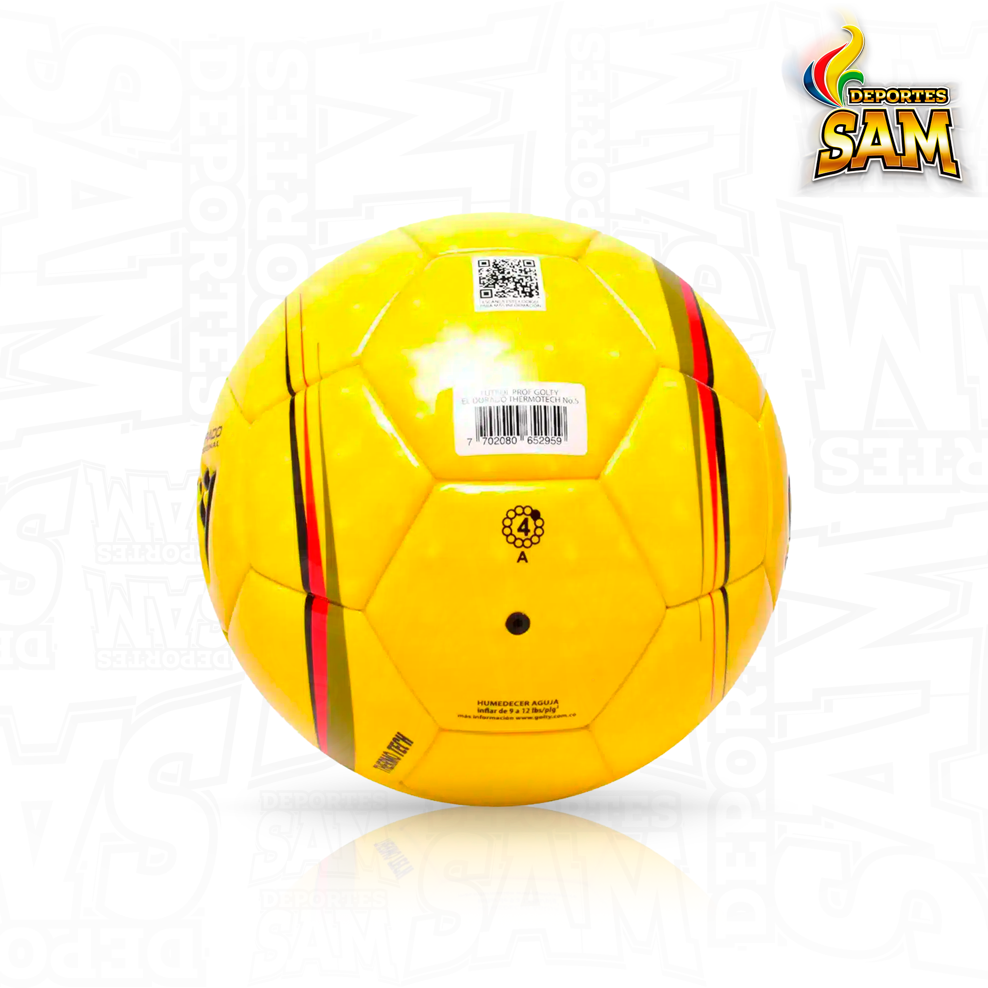 BALÓN FÚTBOL  4 EL DORADO PROFESIONAL GOLTY