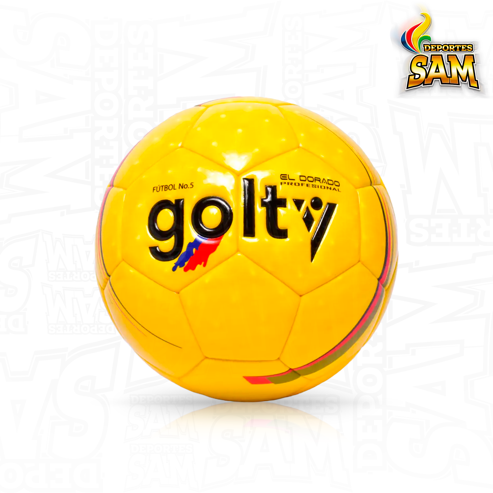 BALÓN FÚTBOL  5 DORADO PROFESIONAL GOLTY