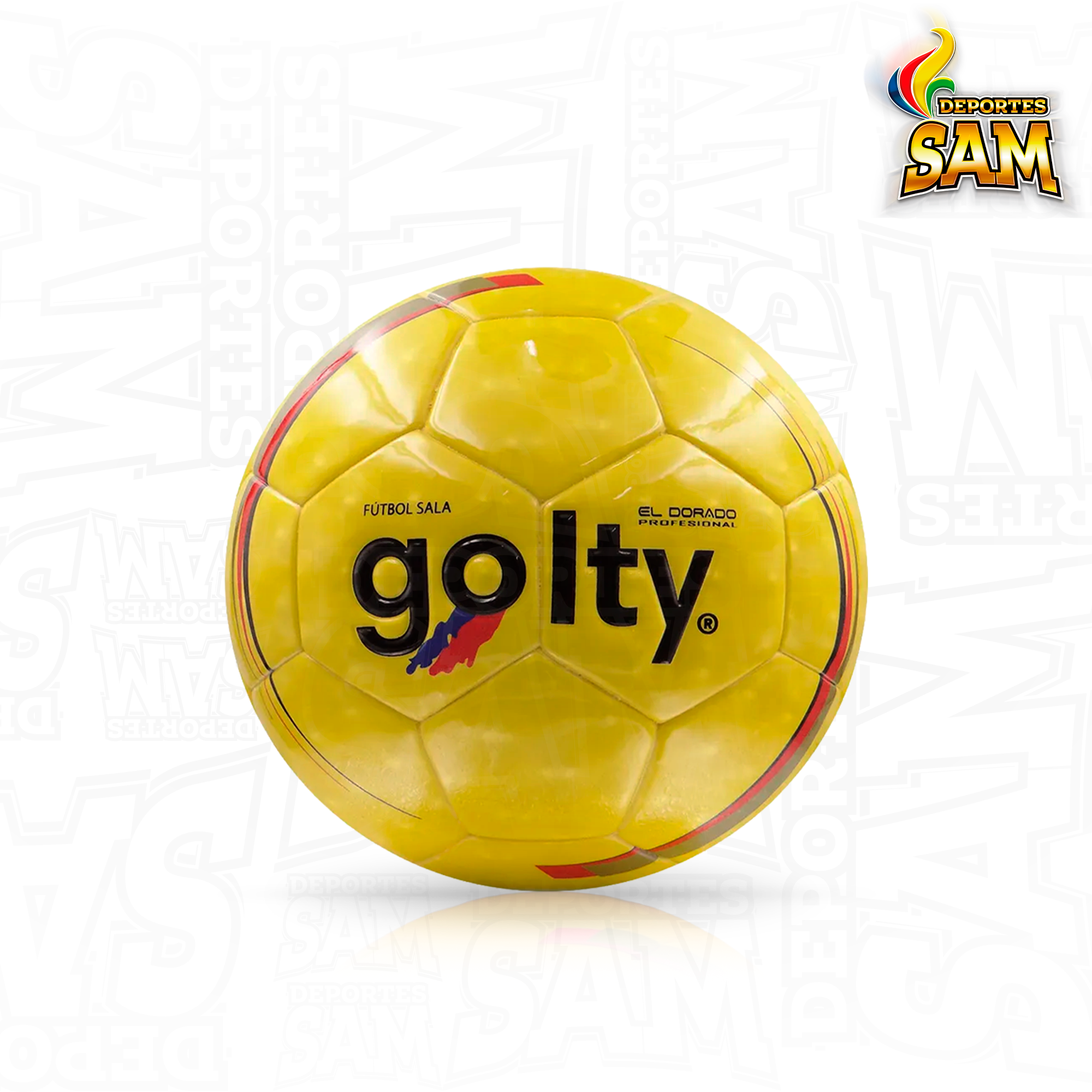 BALÓN FÚTBOLSALA DORADO PROFESIONAL 62-64 CM GOLTY