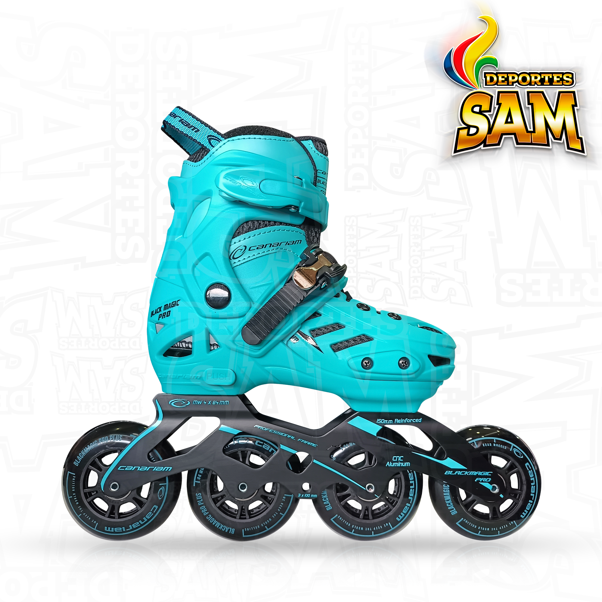 PATINES BLACK MAGIC PRO PLUS AZUL CANARIAM