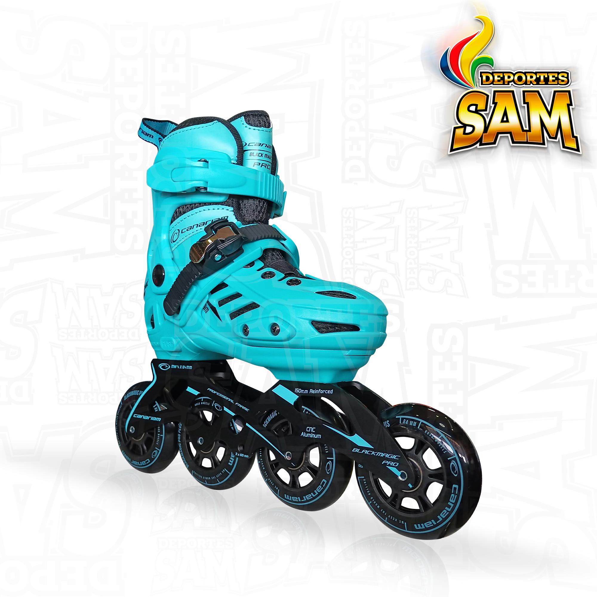 PATINES BLACK MAGIC PRO PLUS AZUL CANARIAM