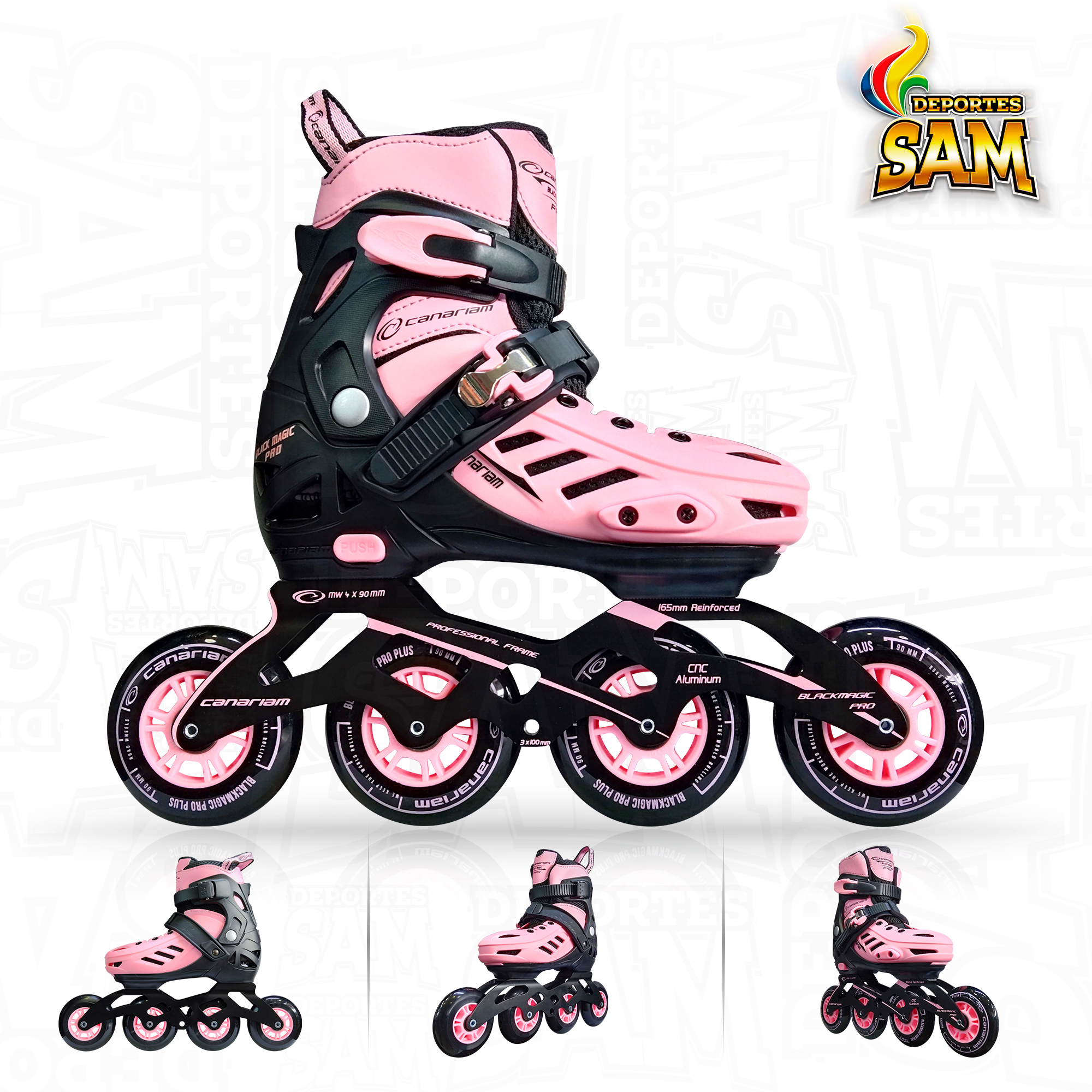 PATINES BLACK MAGIC PRO PLUS ROSADO CANARIAM