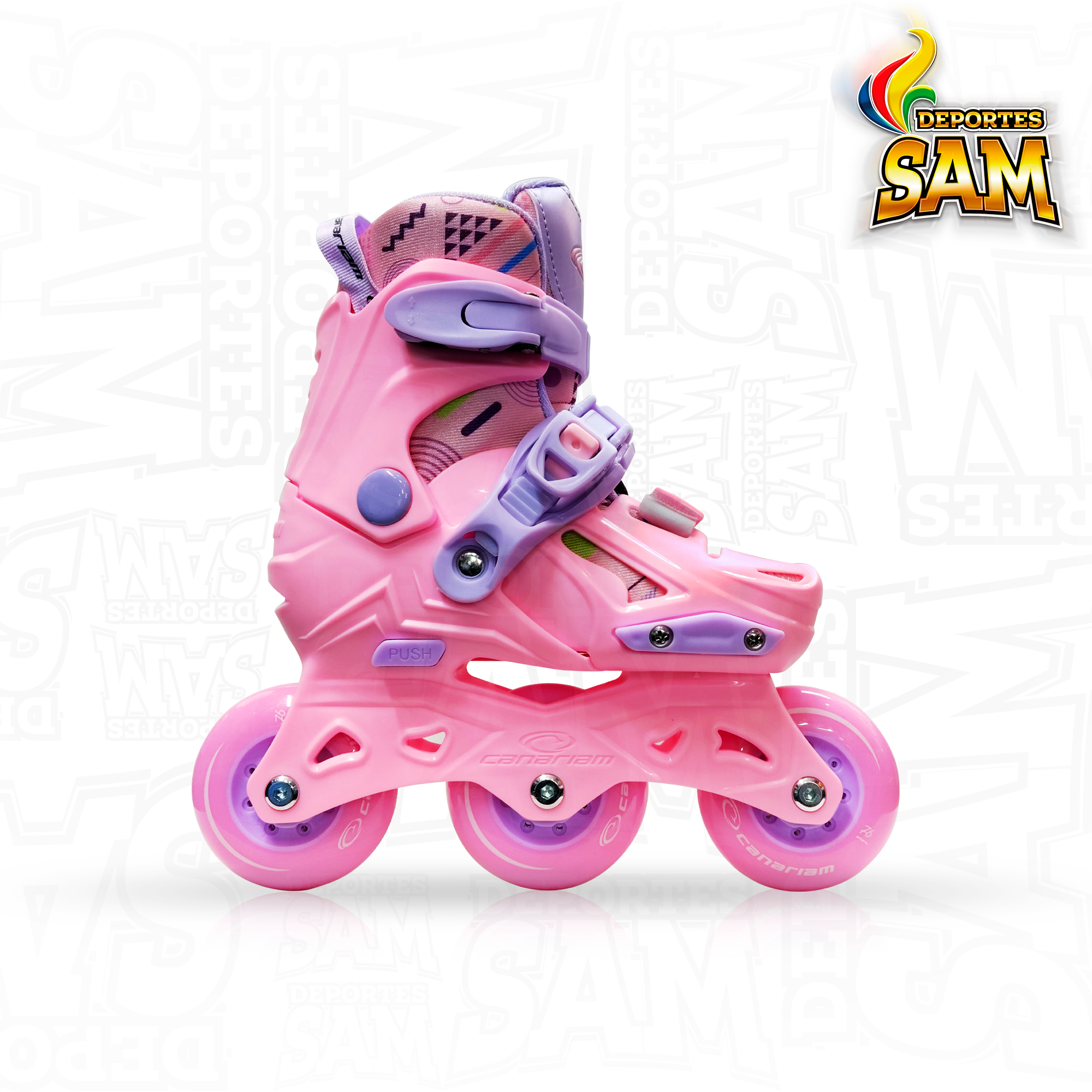 PATINES GUMMY ROSADO CANARIAM
