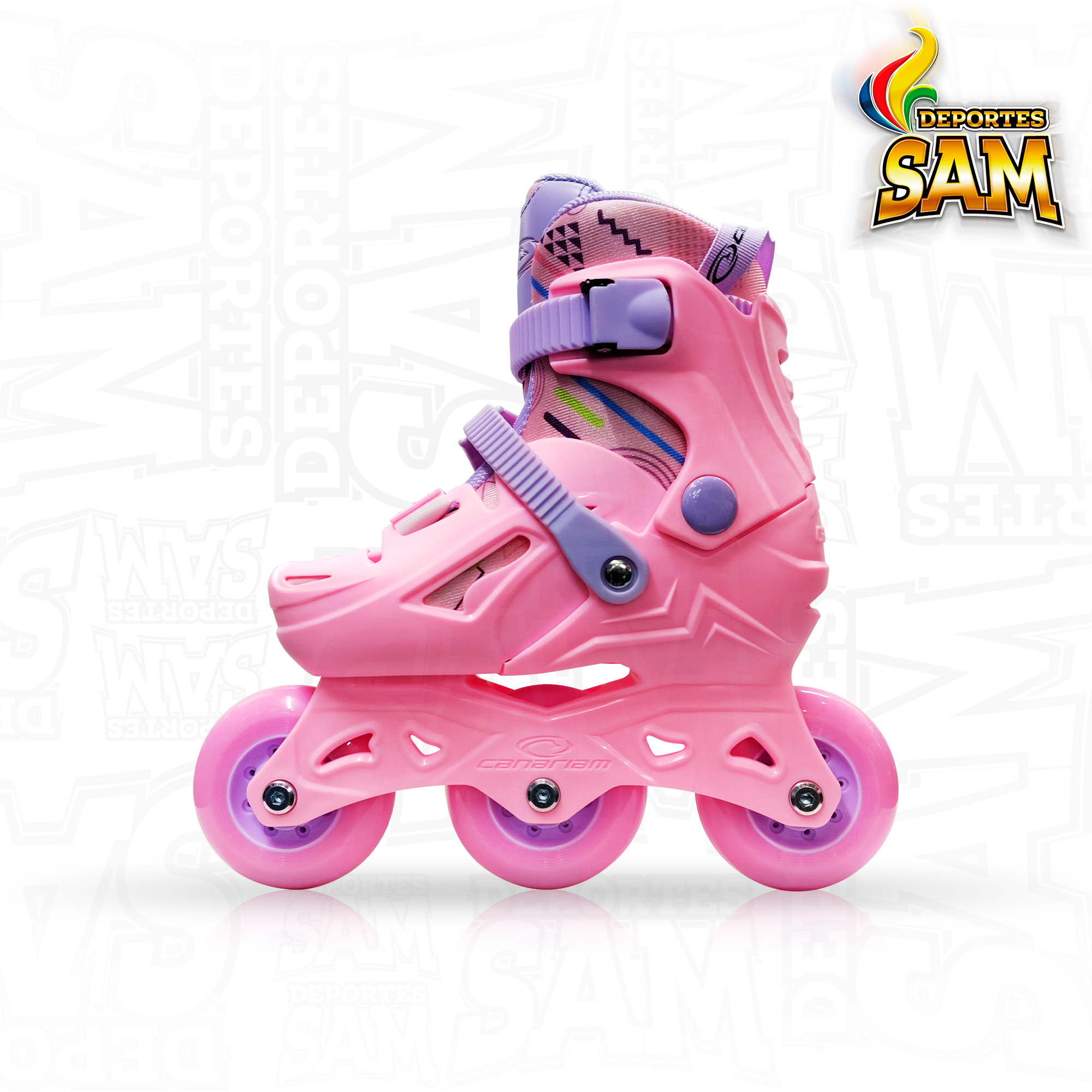 PATINES GUMMY ROSADO CANARIAM