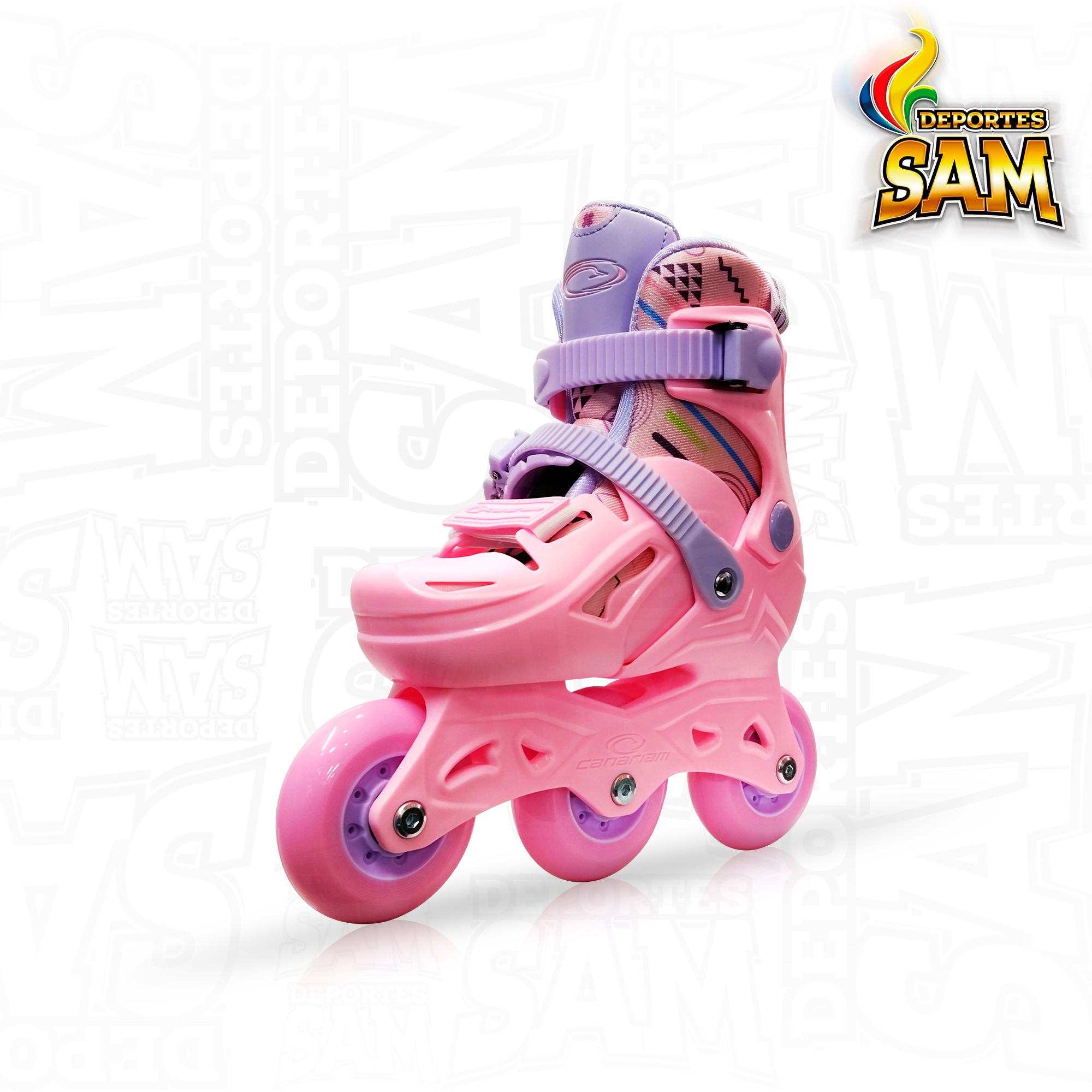 PATINES GUMMY ROSADO CANARIAM