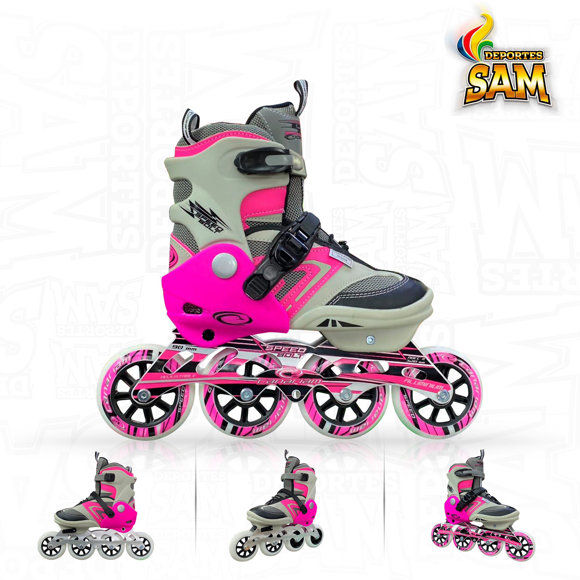 PATINES SPEED BOLT FUCSIA