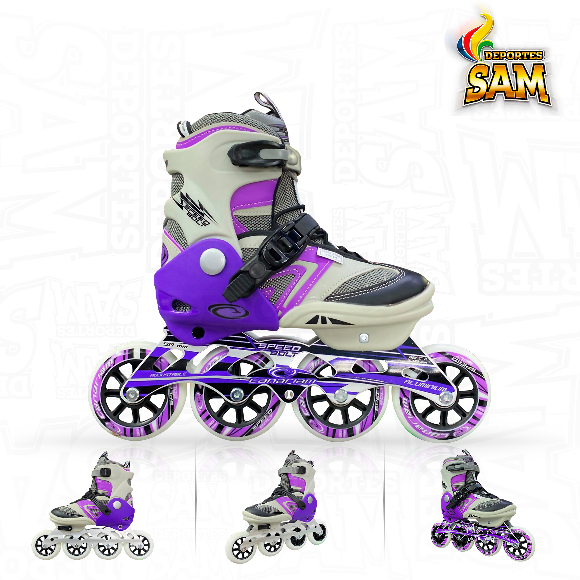 PATINES SPEED BOLT MORADO