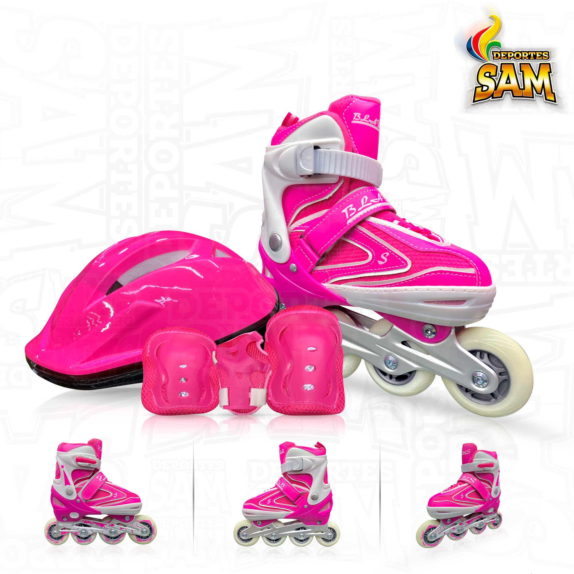 PATIN BLADES COMBO FUCSIA