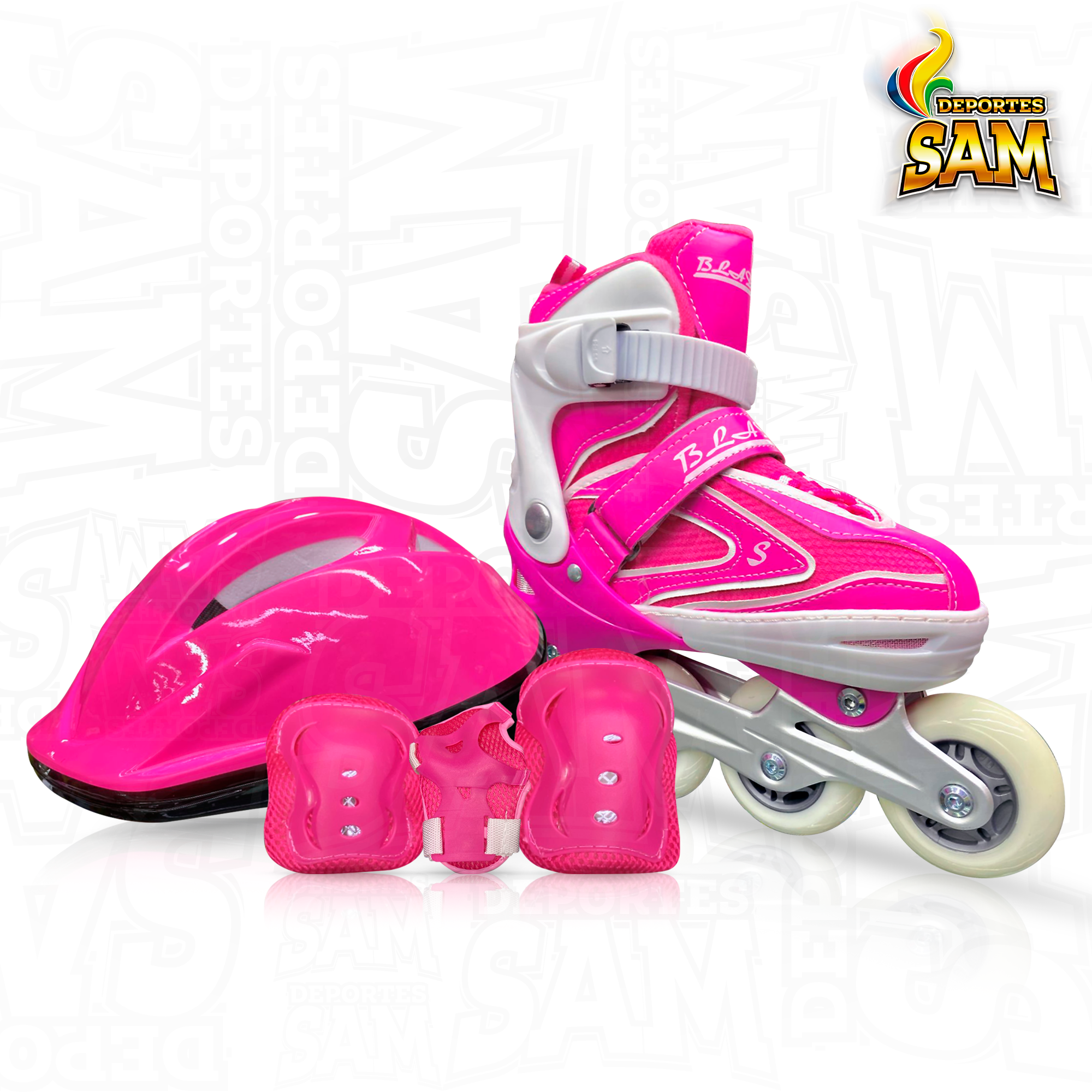 PATIN BLADES COMBO FUCSIA
