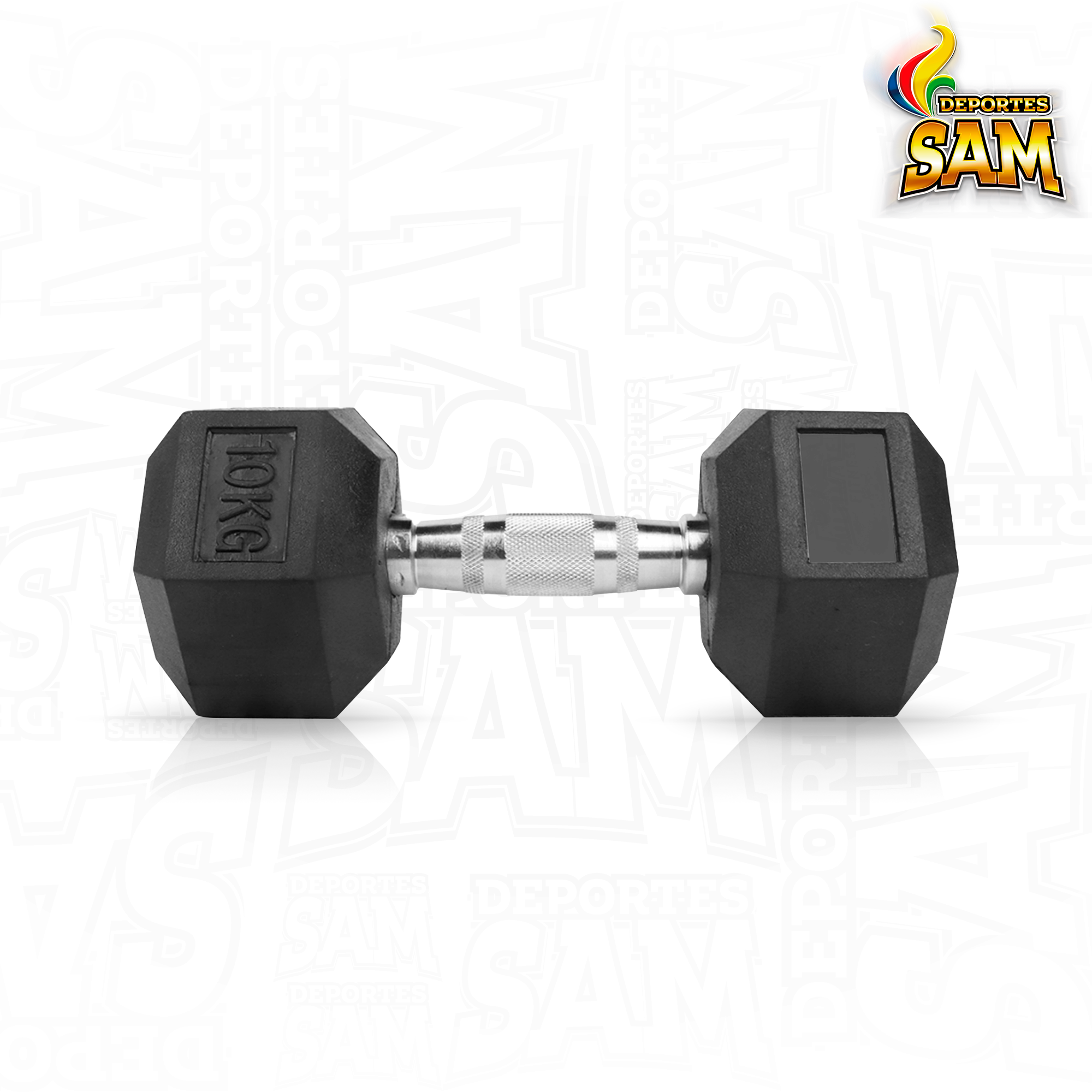 MANCUERNA ENCAUCHETADA 10KG HEX SPORTFITNESS