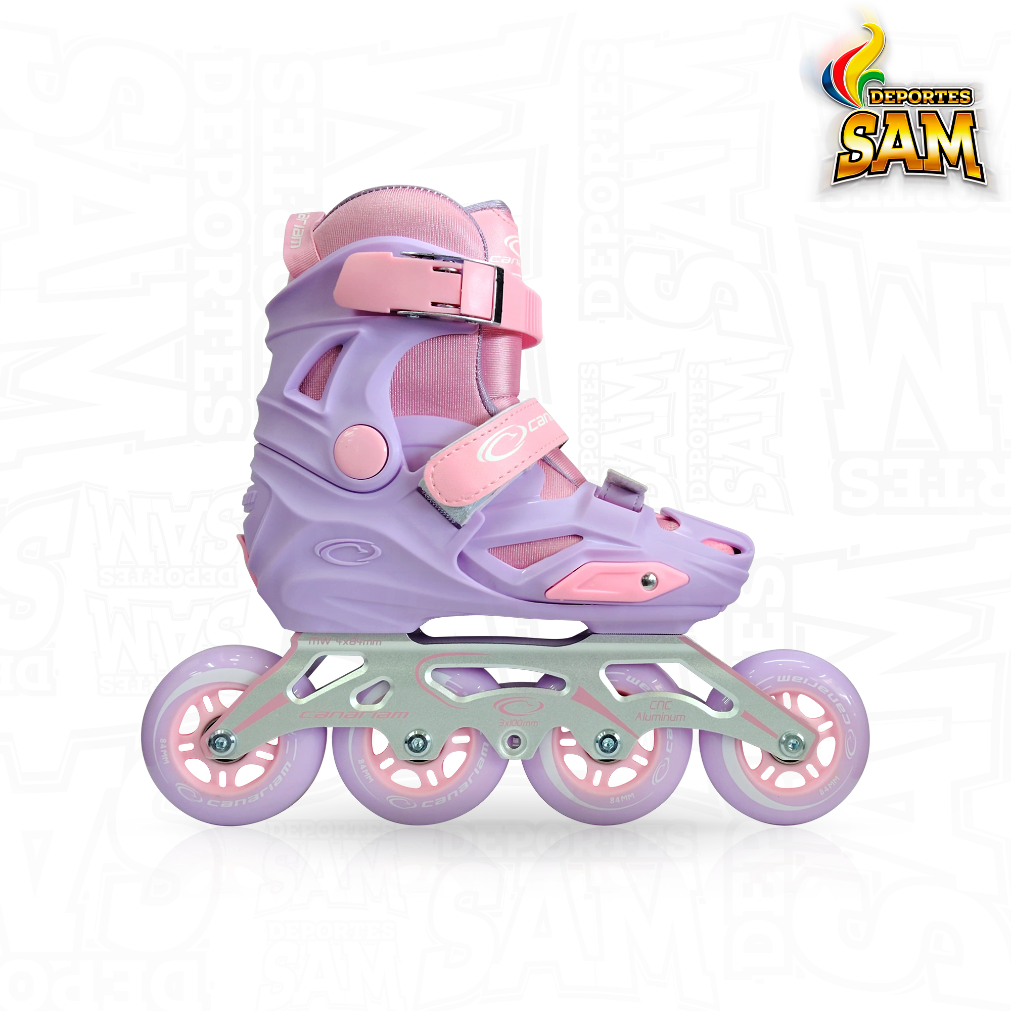 PATINES ROMAX LILA X ROSADO CANARIAM